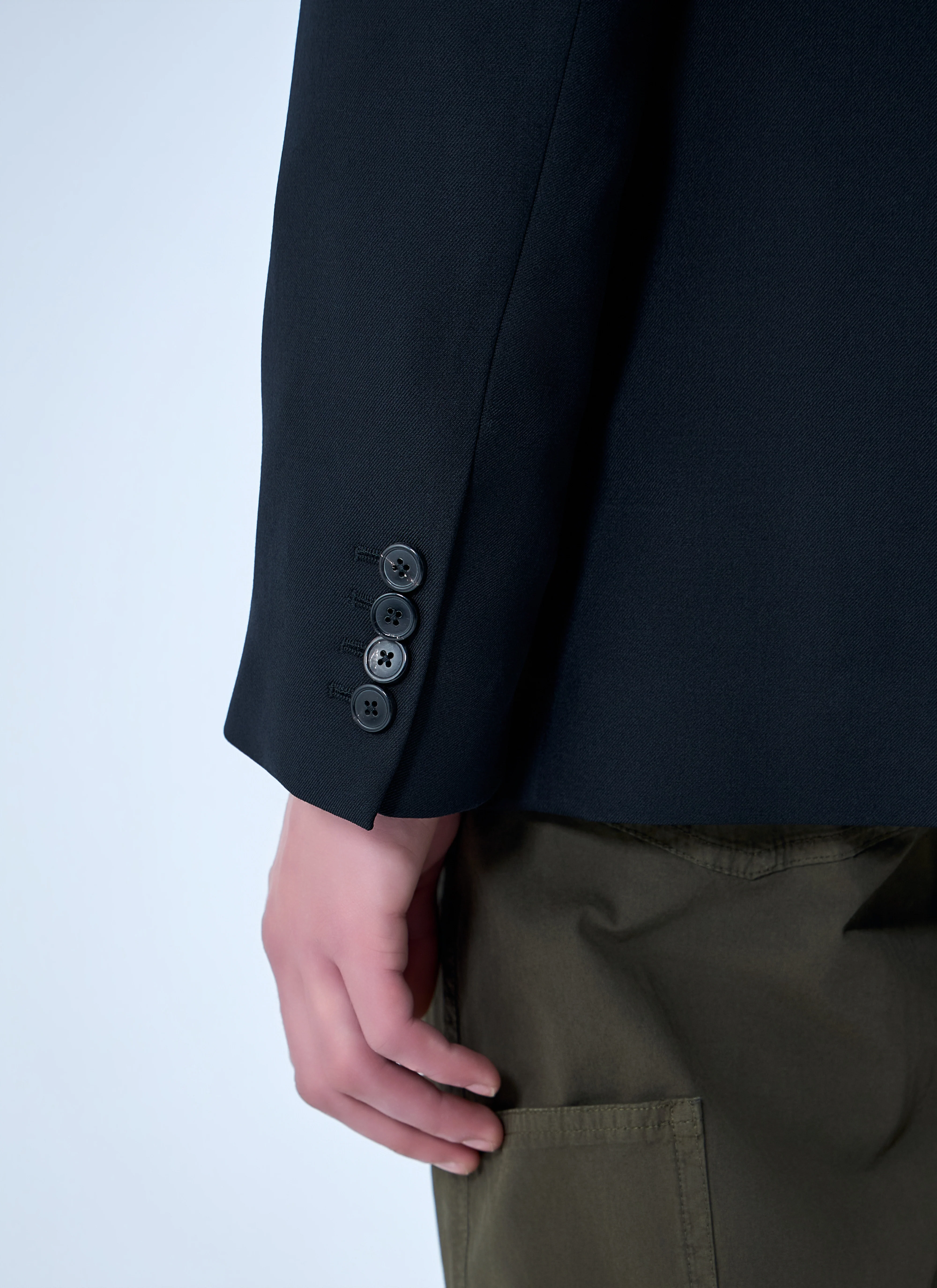Dries Van Noten Men Single-Breasted Wool Blazer - Image 6