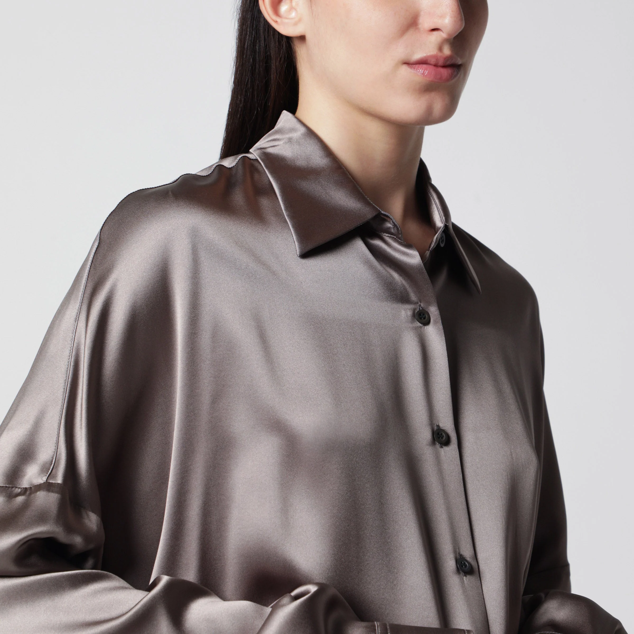 Dries Van Noten Shirt Taupe Color In Silk Women - Image 2