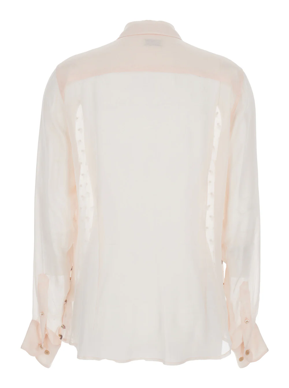 Dries Van Noten Women 'Chowy' Pink Shirt With Classic Collar And Rhinestone Embellishments On The Front In Viscose Woman - Image 2