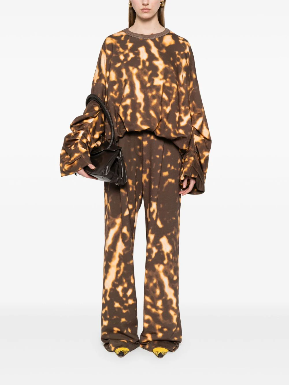 Dries Van Noten Women Hannet Printed Cotton Sweatshirt - Image 4
