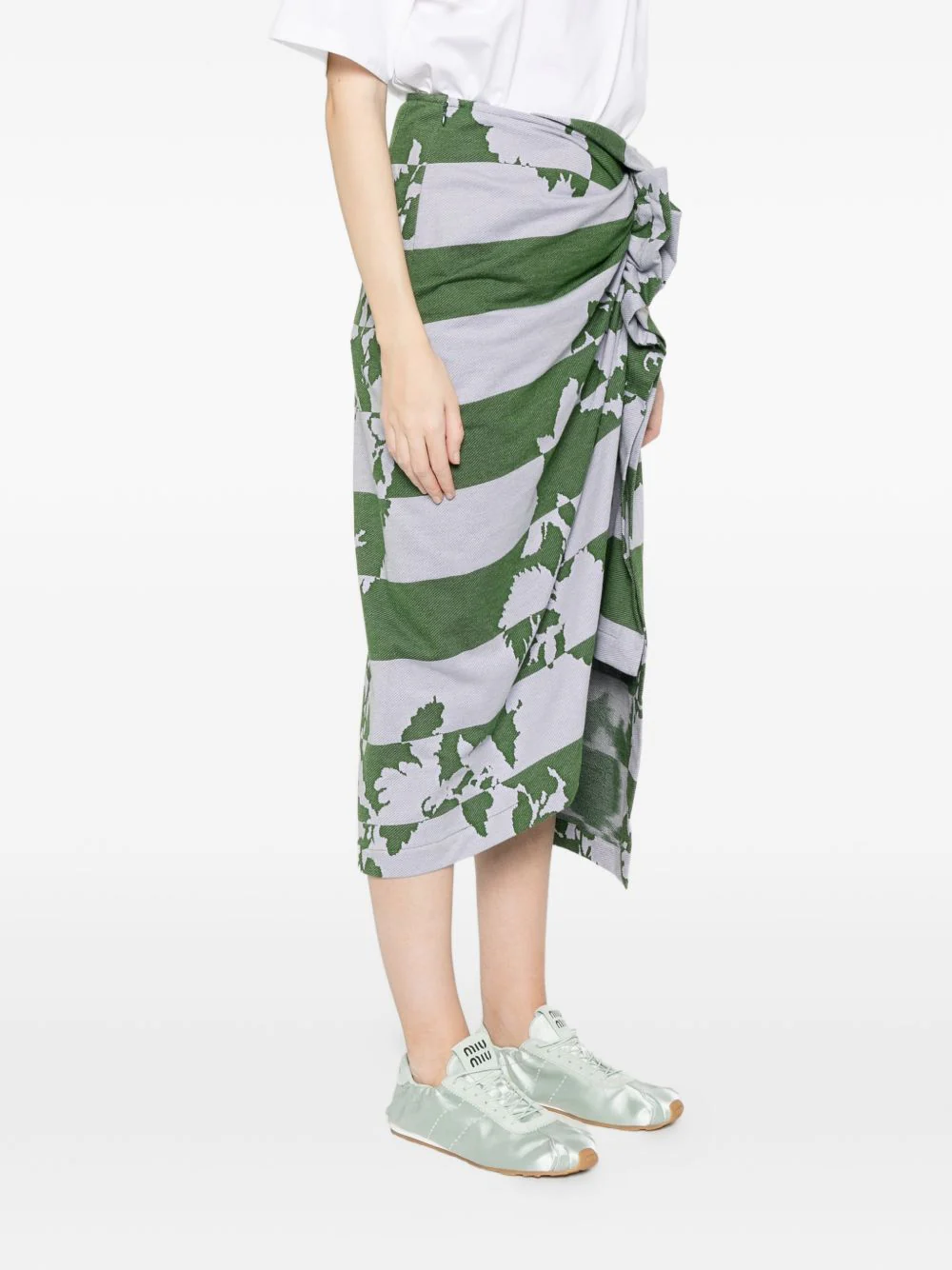 Dries Van Noten Women Hunam Cotton Skirt - Image 3