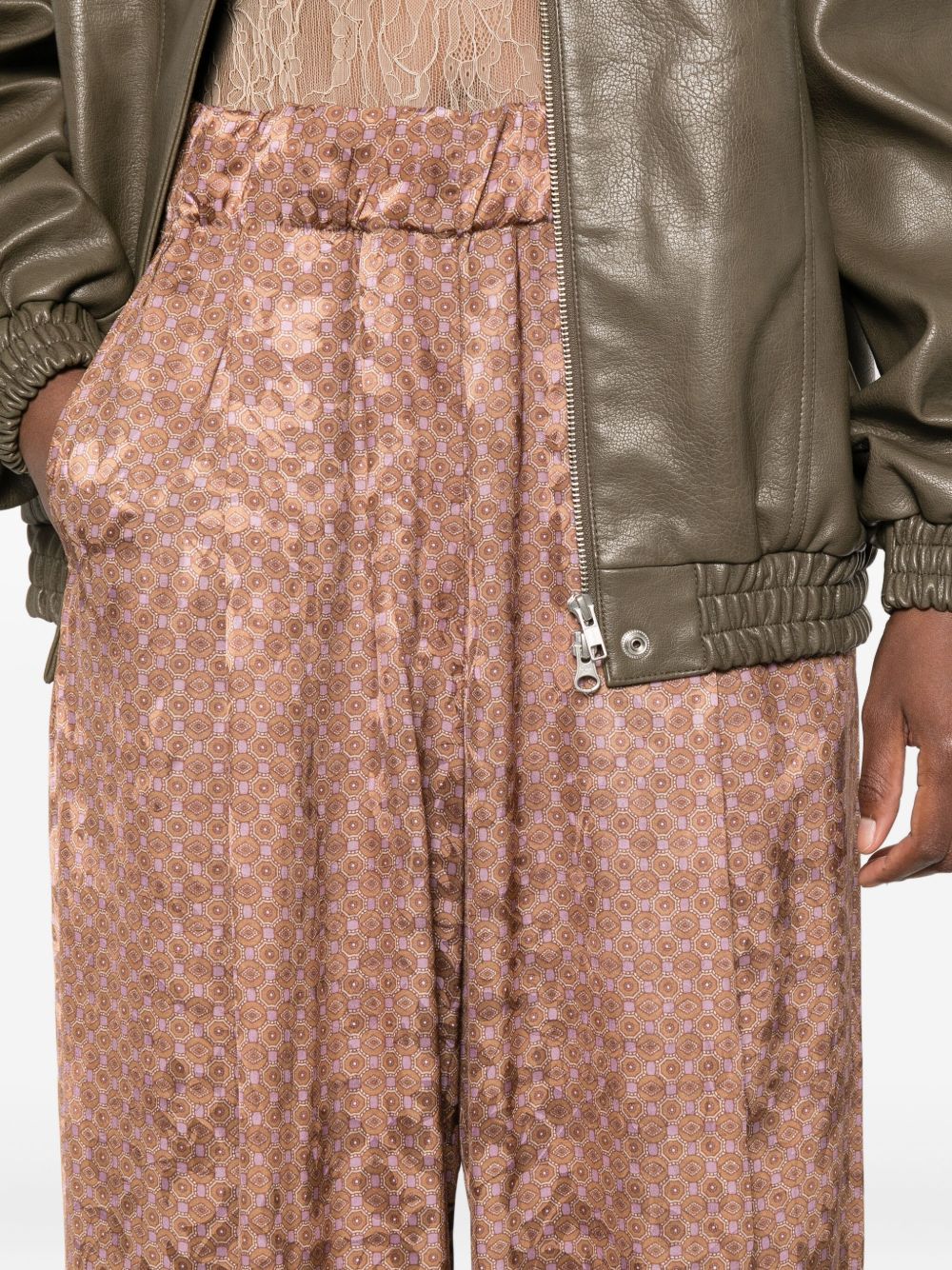 Dries Van Noten Women Pila Cotton Trousers - Image 4