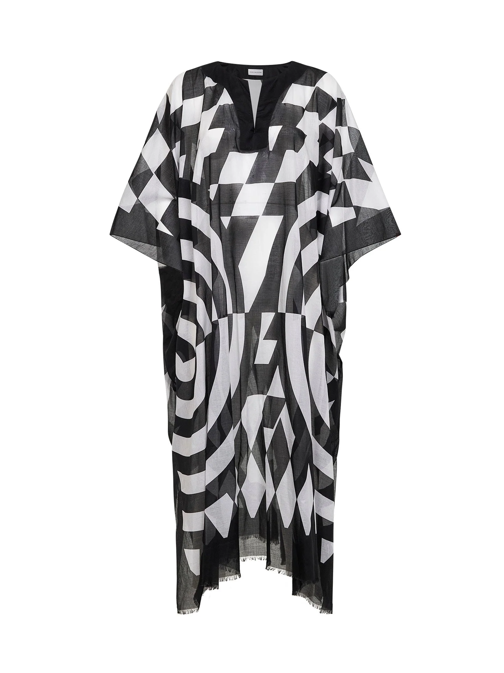 Dries Van Noten Women Printed Cotton Long Kaftan