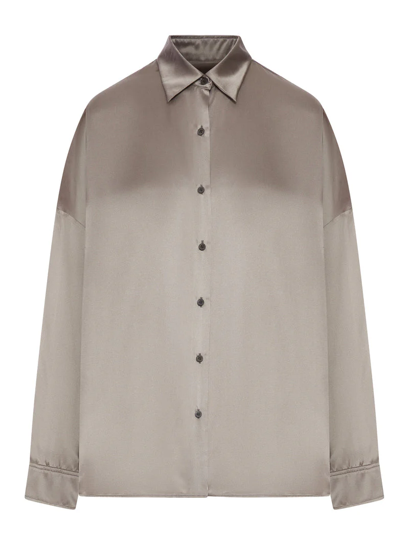 Dries Van Noten Women Satin-Effect Silk Shirt