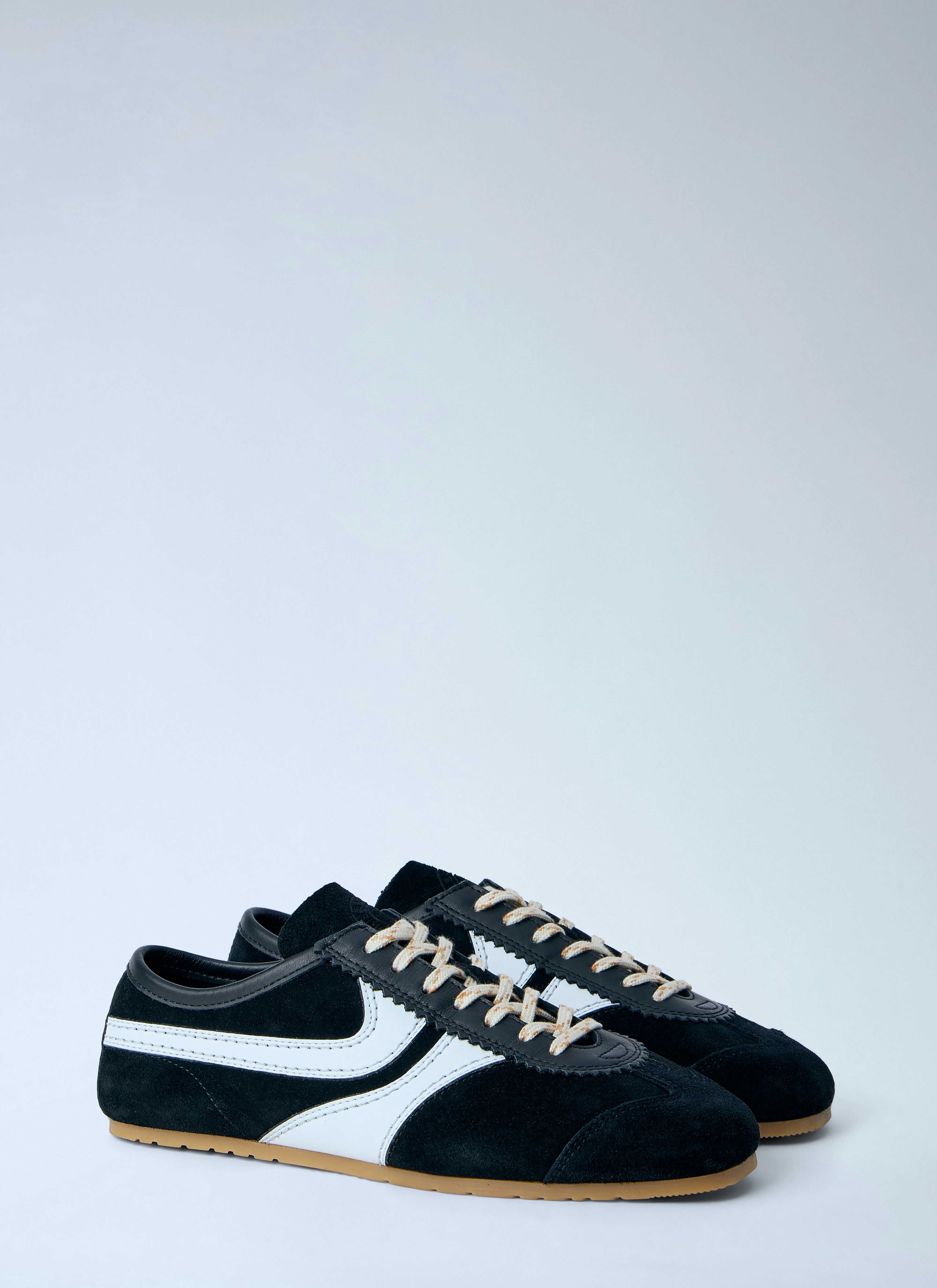 Dries Van Noten Women Suede Panel Trainers - Image 2