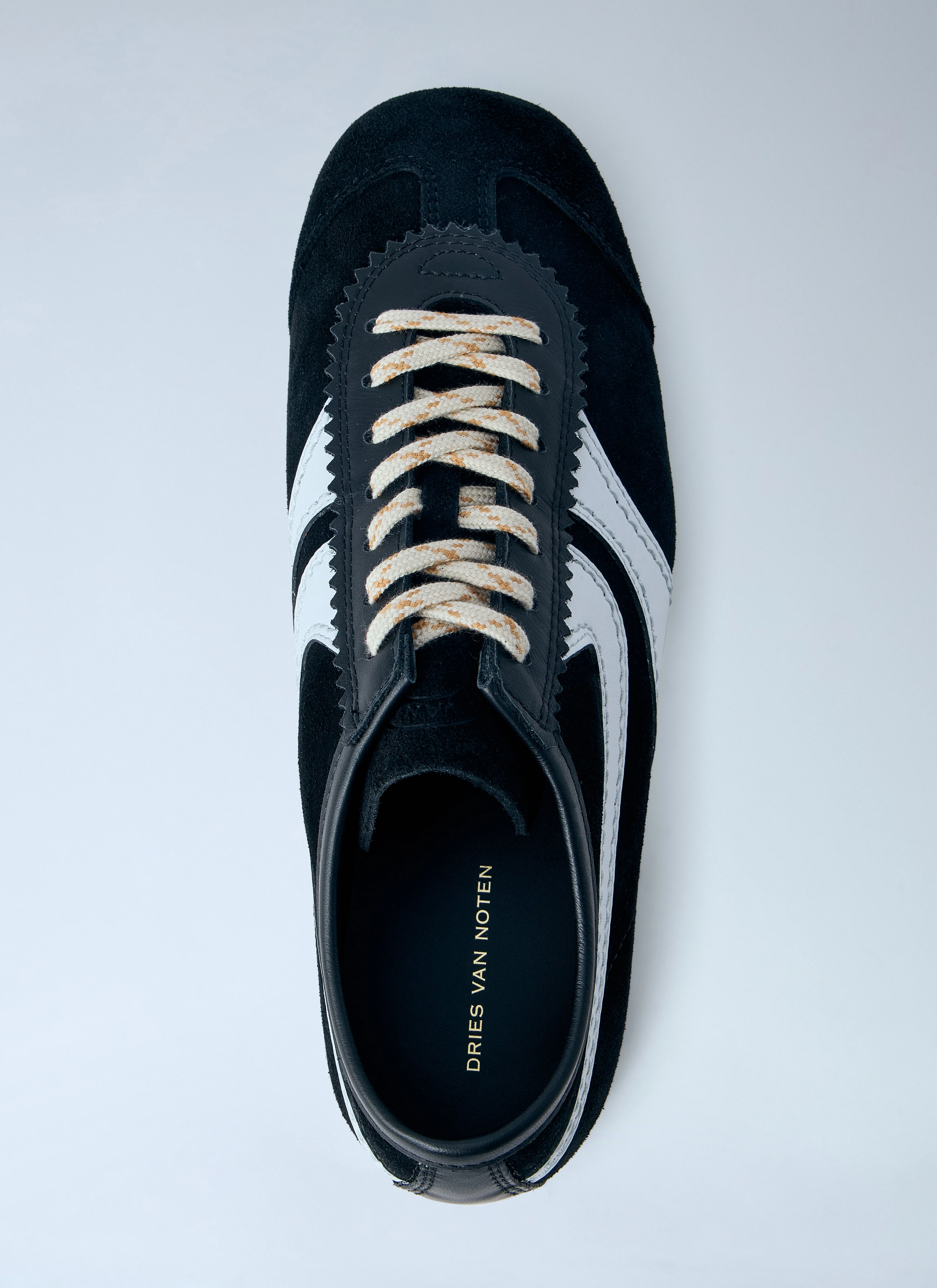Dries Van Noten Women Suede Panel Trainers - Image 6