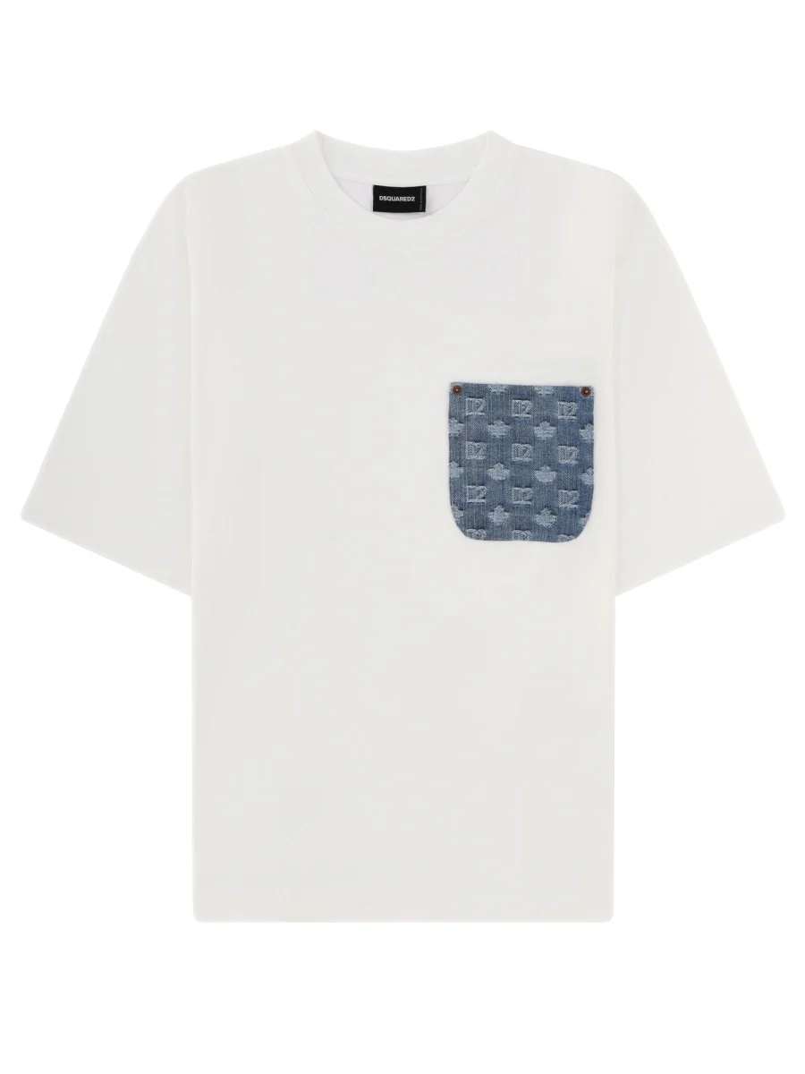 Dsquared Men T-Shirt With Logo Pocket