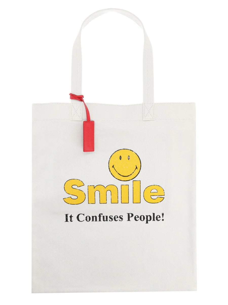 Dsquared Men "Smiley X D2" Tote Bag