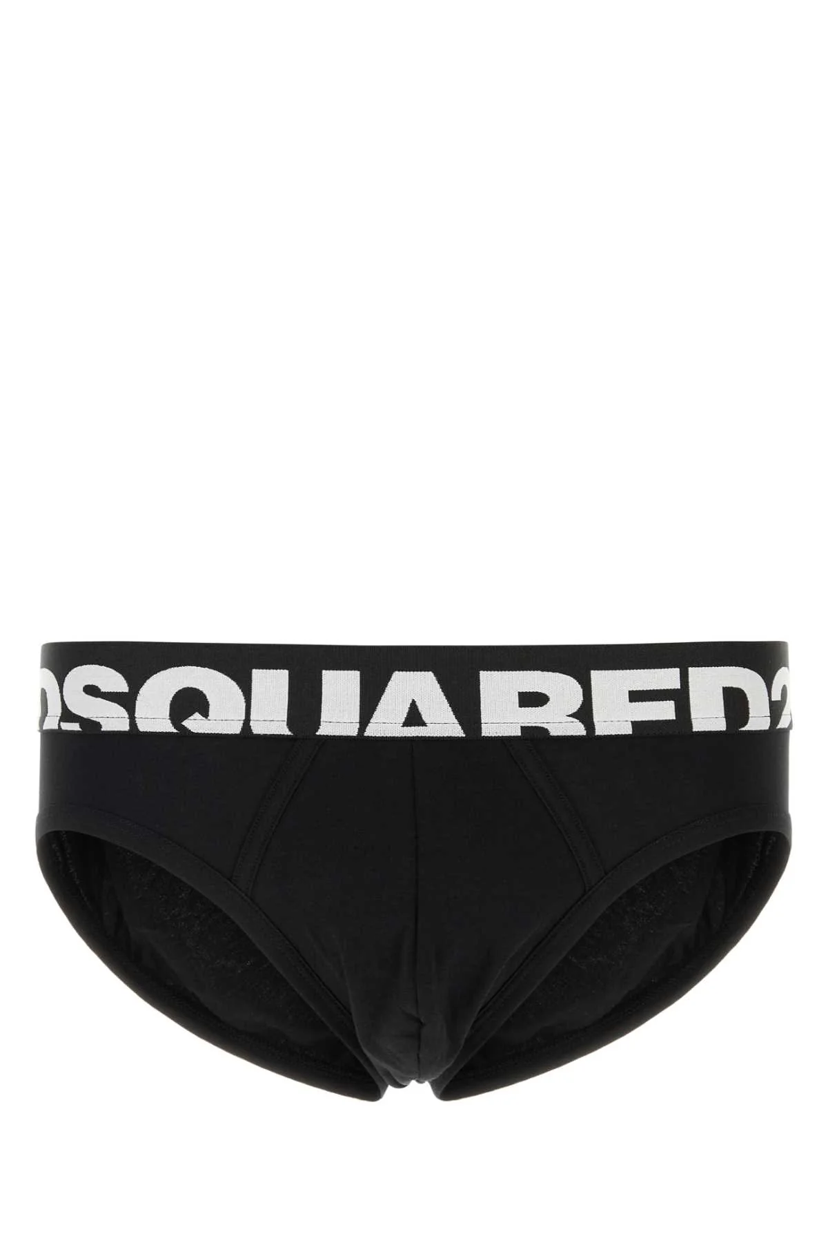 Dsquared Men Black Stretch Cotton Brief