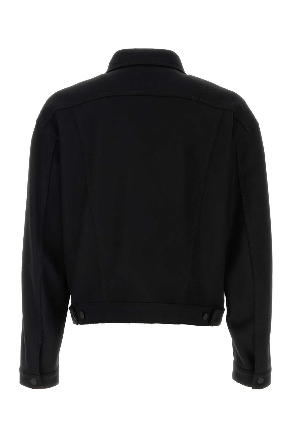 Dsquared Men Black Wool Blend Wool Jean Jacket - Image 2