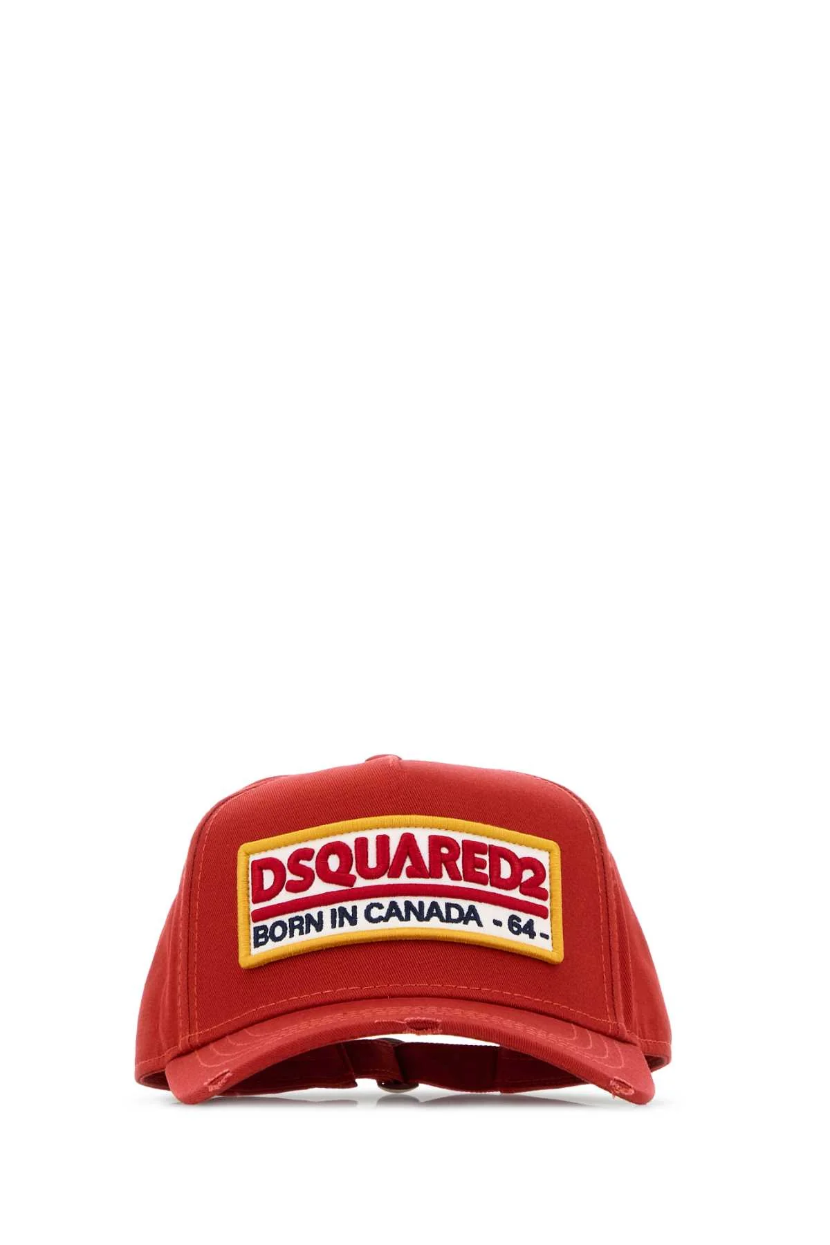 Dsquared Men Red Cotton Baseball Cap