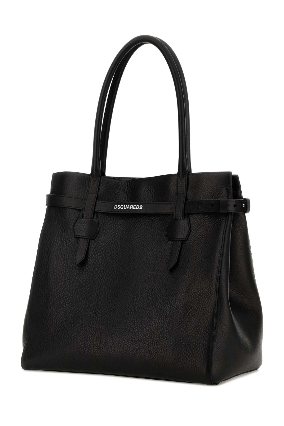 Dsquared Women Black Leather Twin Shopping Bag - Image 2