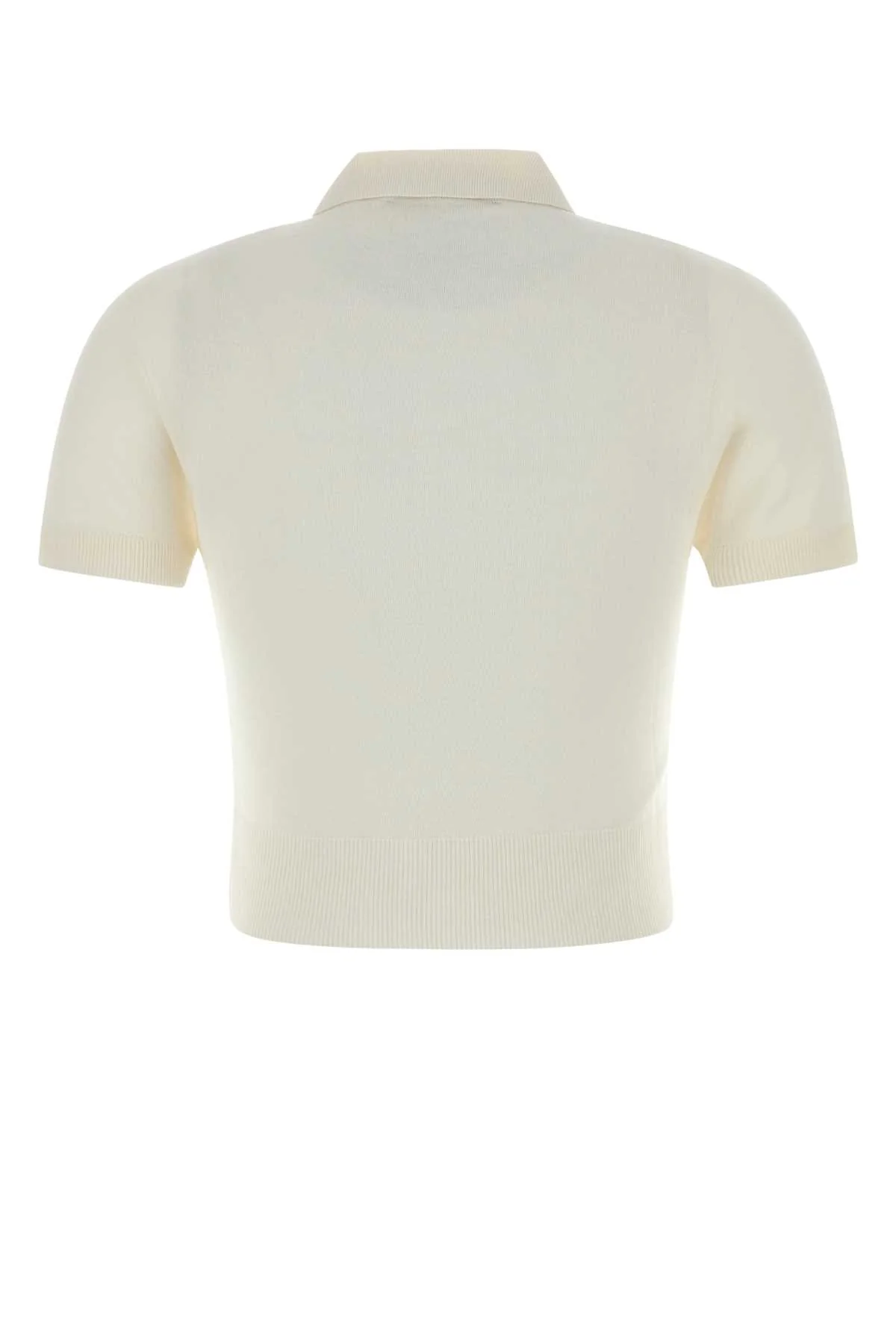 Dsquared Women White Knit Polo Shirt - Image 2