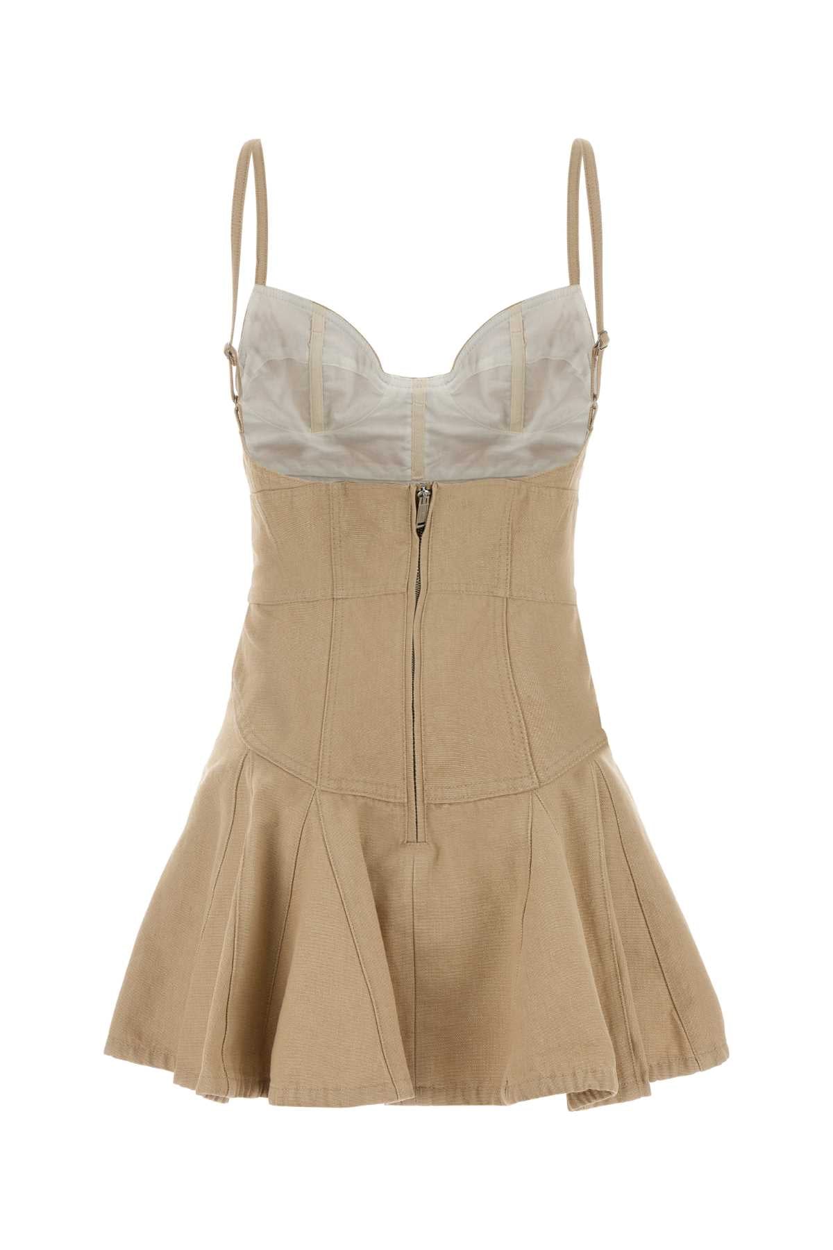 Dsquared Women Sand Denim Mini Dress - Image 2