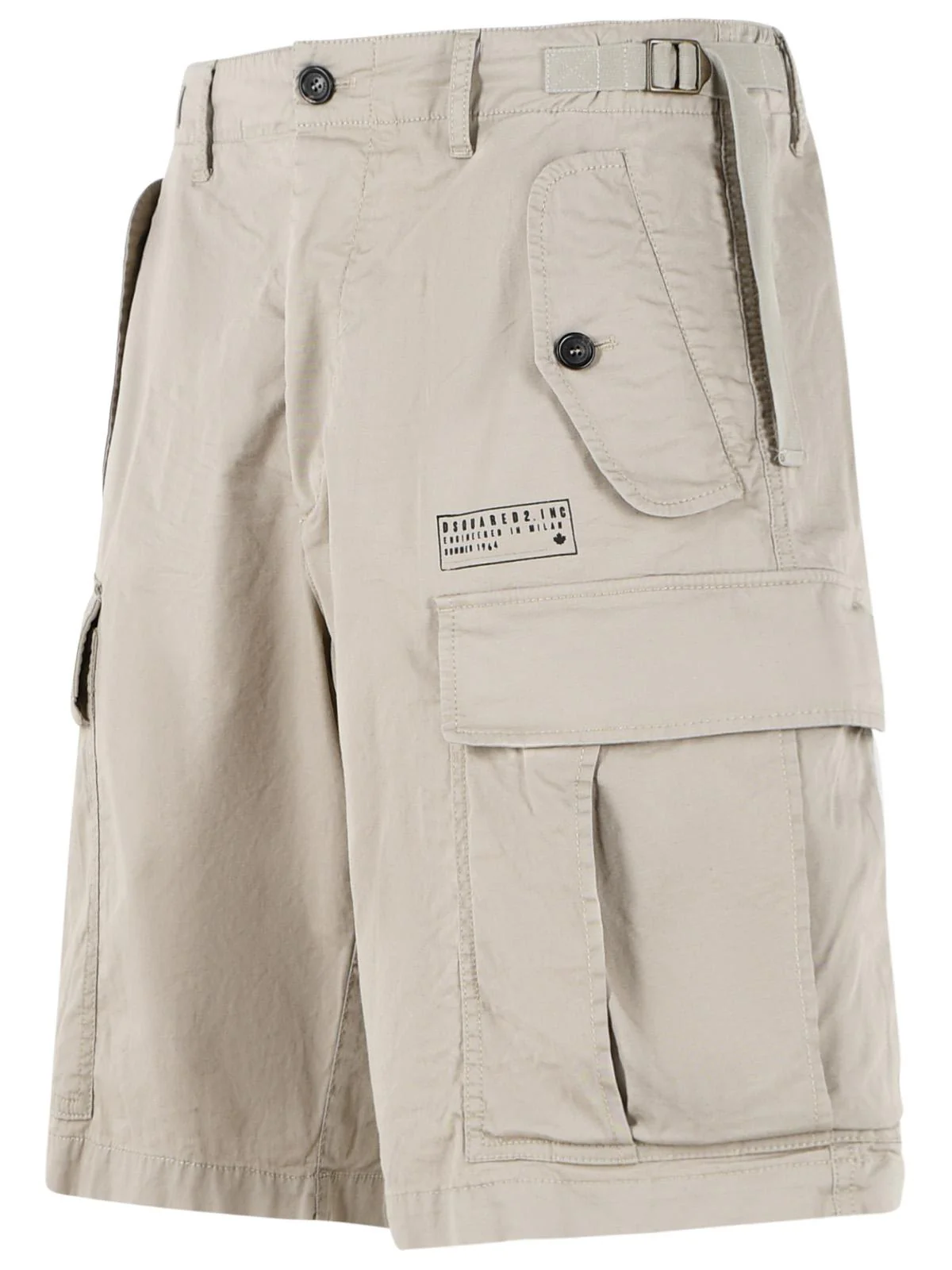 Dsquared2 Beige Cotton Cargo Bermuda Shorts Men - Image 2