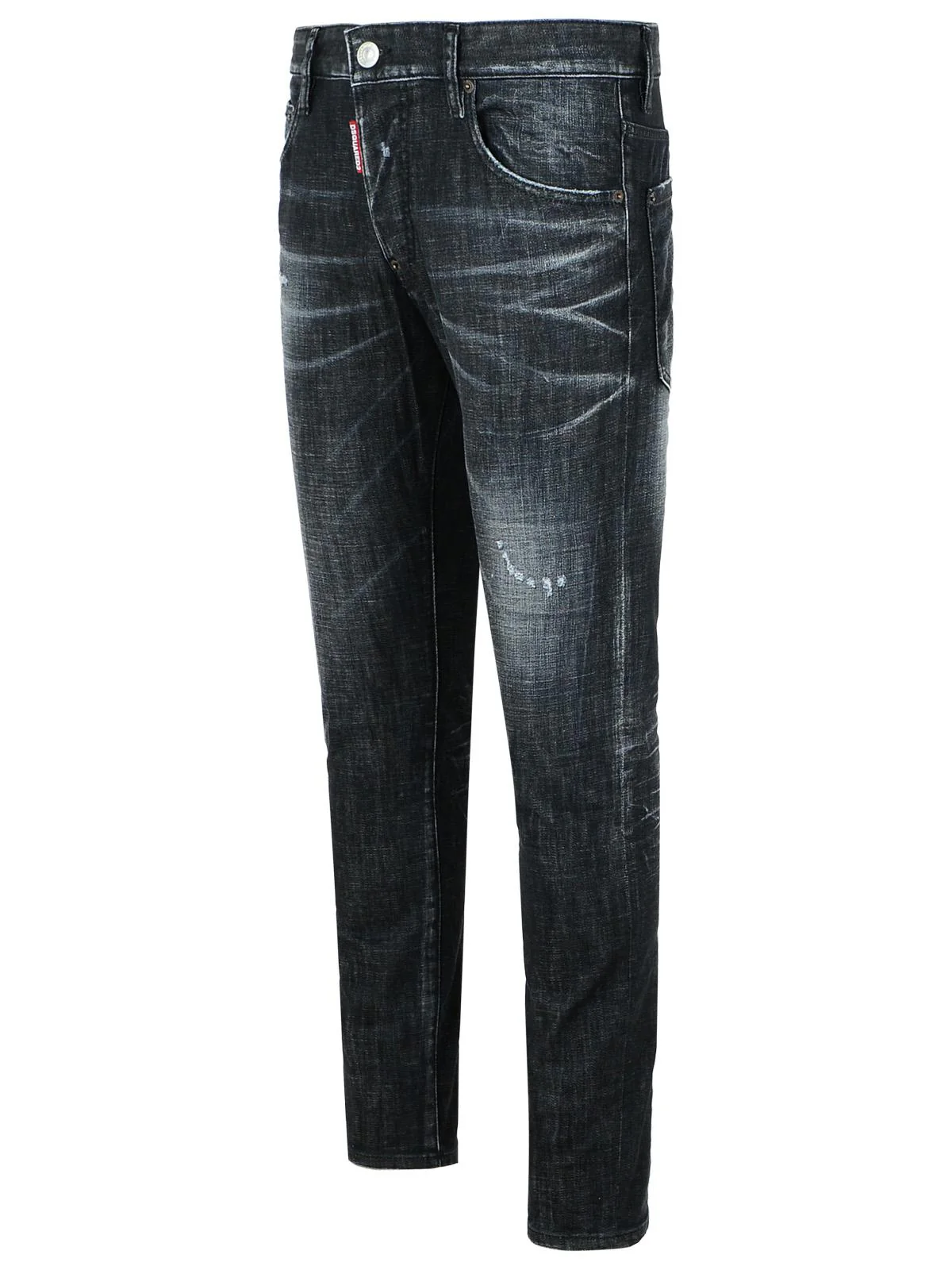 Dsquared2 'Skater Washed' Black Cotton Jeans Men - Image 2