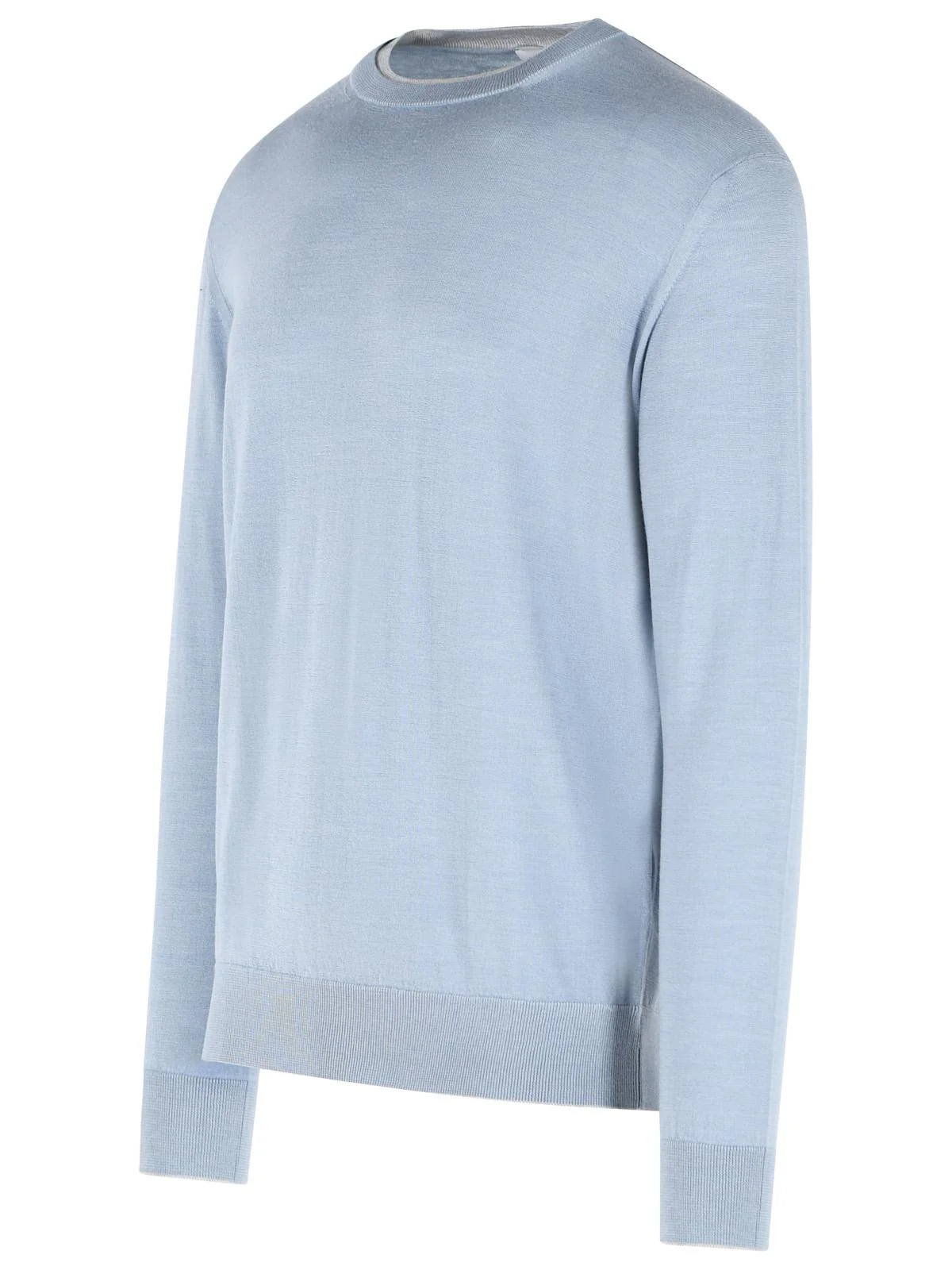 Eleventy Light Blue Wool And Silk Yarn Sweater Men - Image 2