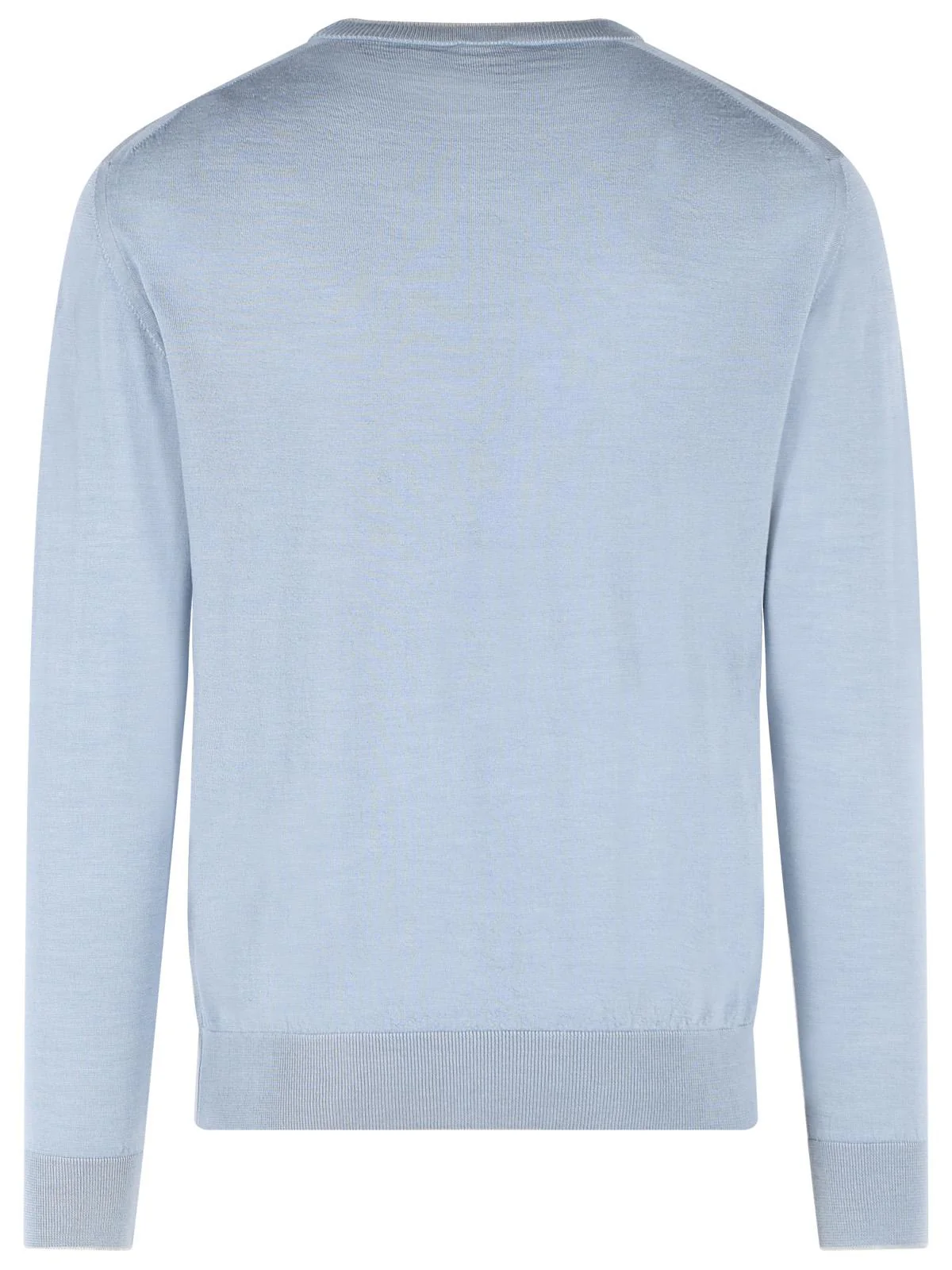 Eleventy Light Blue Wool And Silk Yarn Sweater Men - Image 3