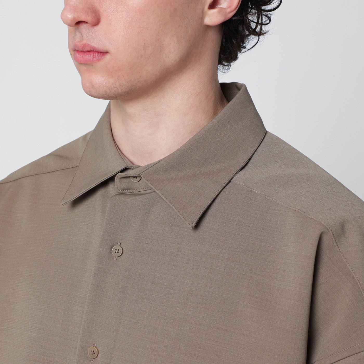 Entire Studios Beige Oversized Short-Sleeve Shirt Men - Image 2