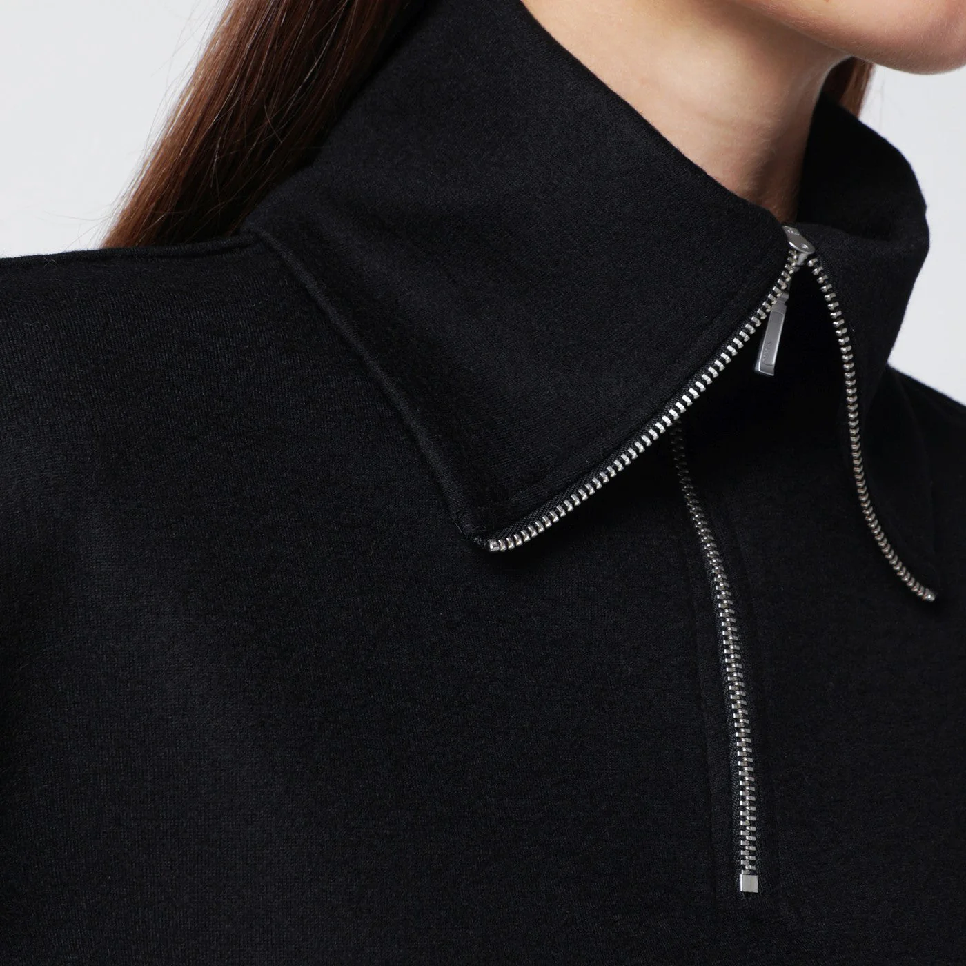 Entire Studios Black Wool Zip-Collar Top Women - Image 2