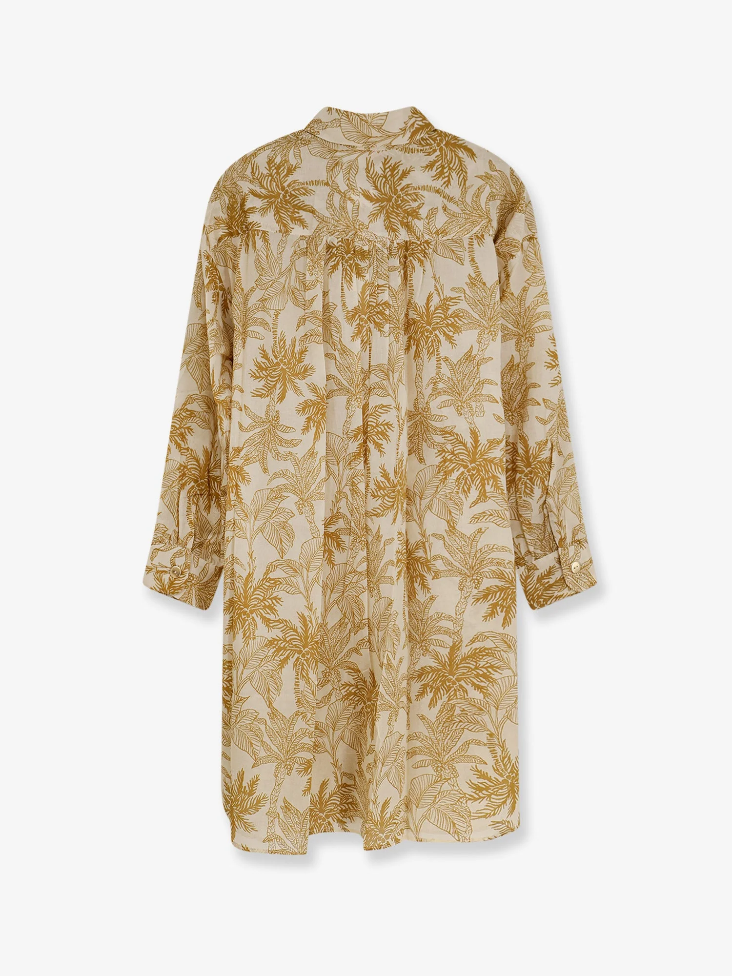 Eres Women Long Panama Cotton Shirt With Printed Pattern - Image 2