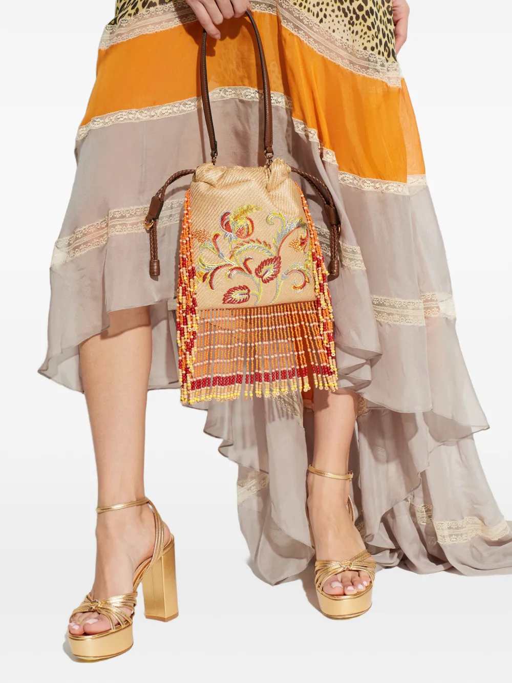 Etro Women Kalispera Small Embroidered Tote Bag - Image 6