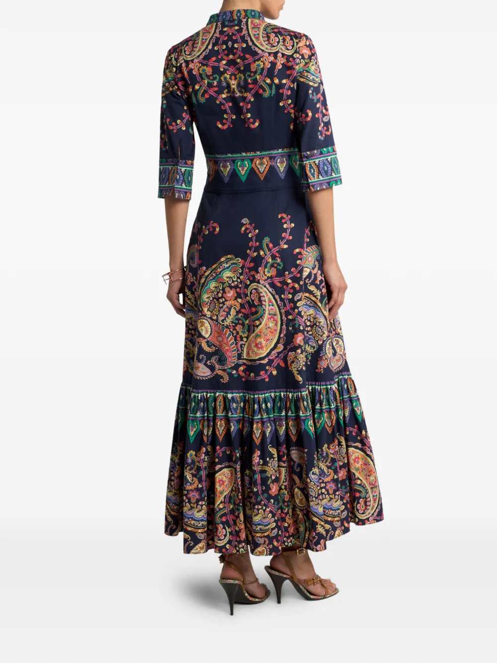 Etro Women Long Paisley Print Dress - Image 3