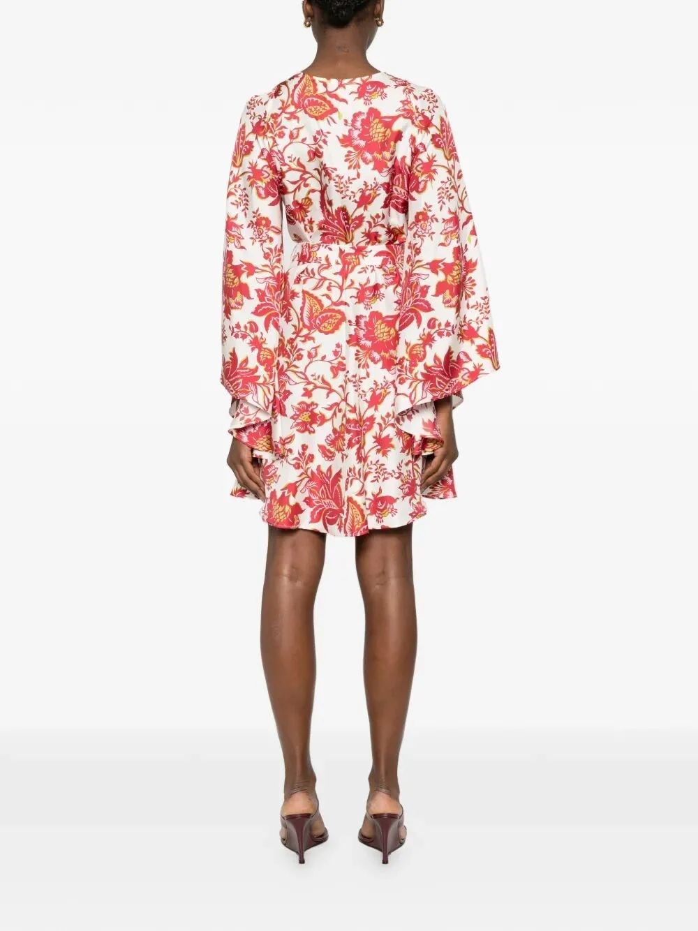 Etro Women Mini Blouson Dress With Belt - Image 4