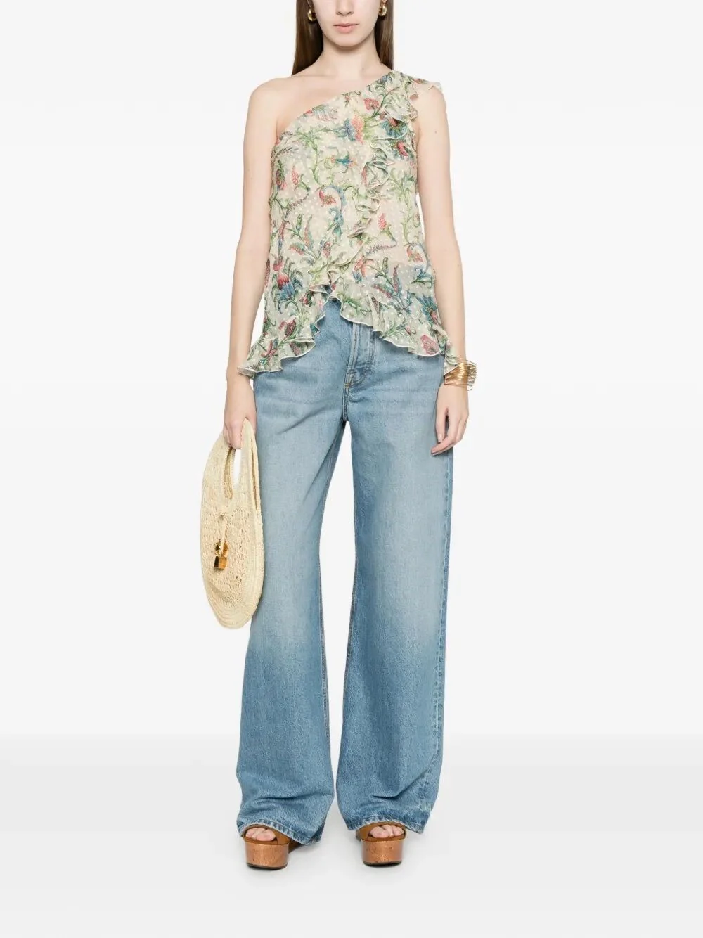 Etro Women One-Shoulder Top With Ruffles - Image 2