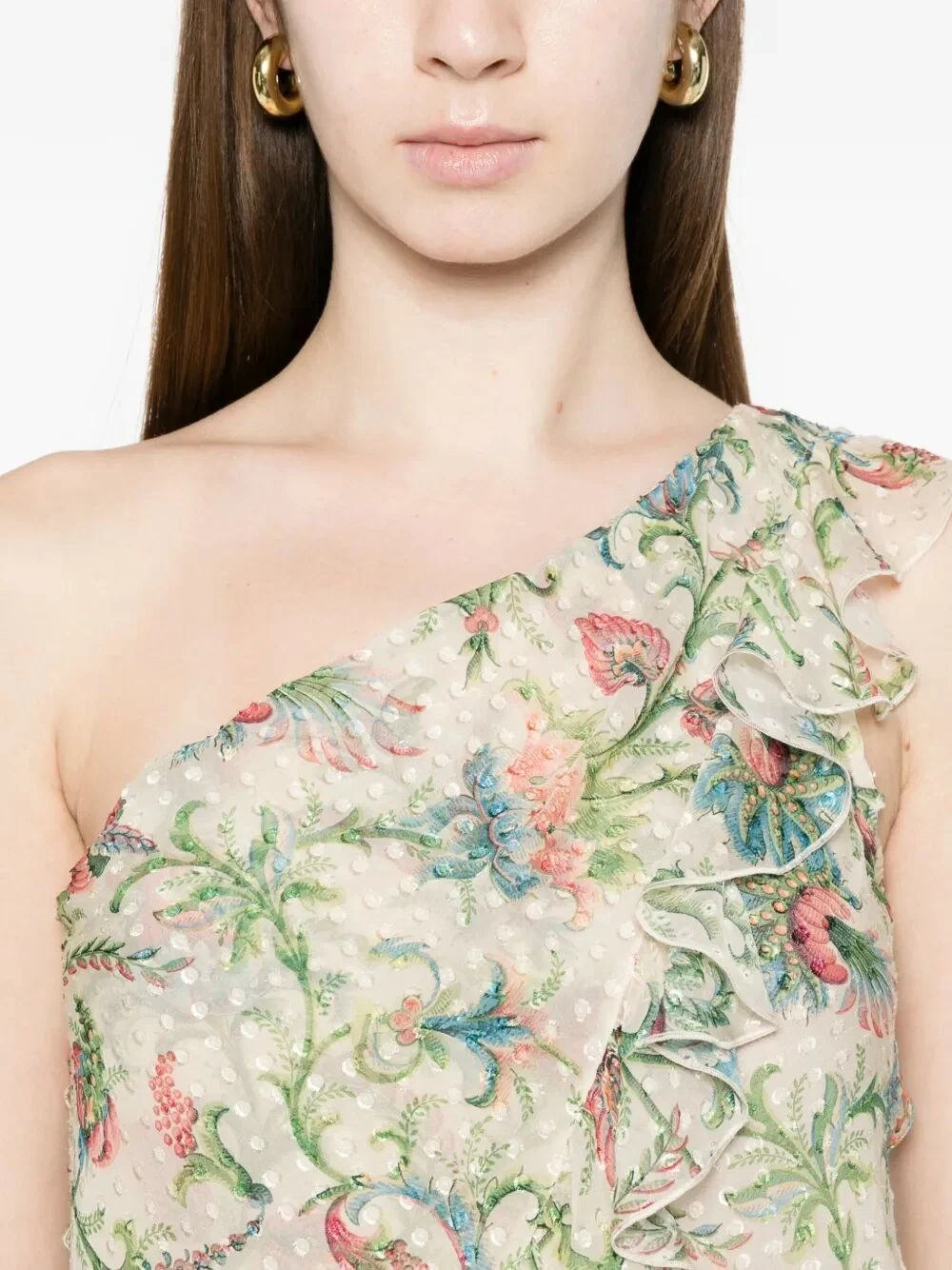 Etro Women One-Shoulder Top With Ruffles - Image 3