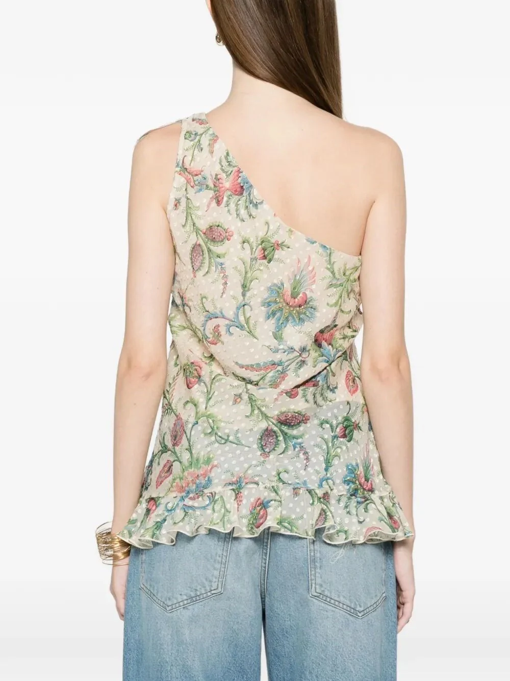 Etro Women One-Shoulder Top With Ruffles - Image 4