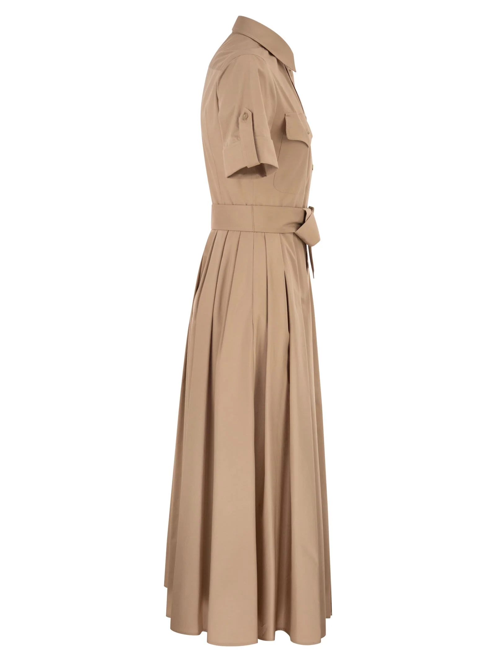 Fay Women Stretch Cotton Poplin Shirt Dress - Image 3