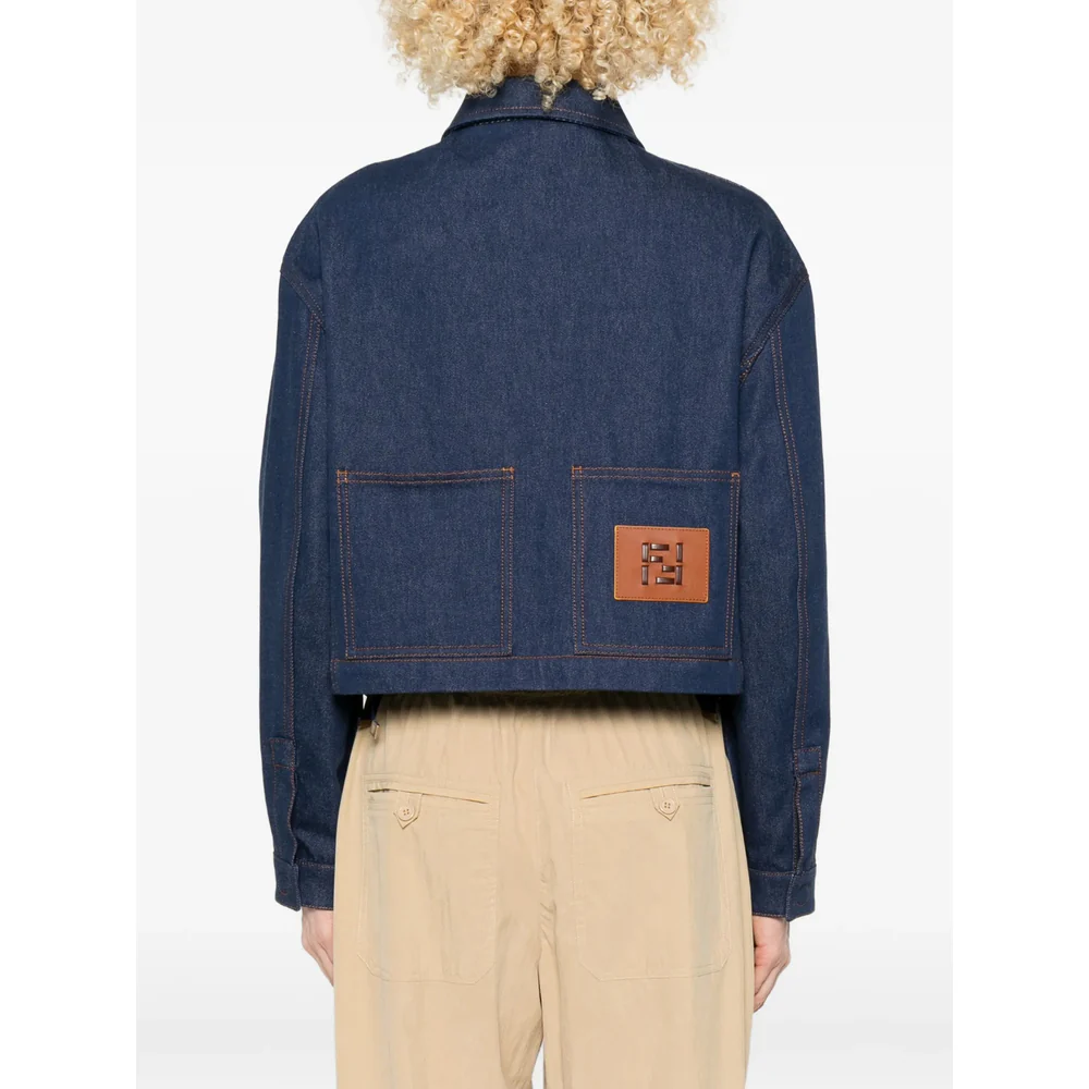 Fendi Blue Jackets - Denim Jackets Women - Image 3