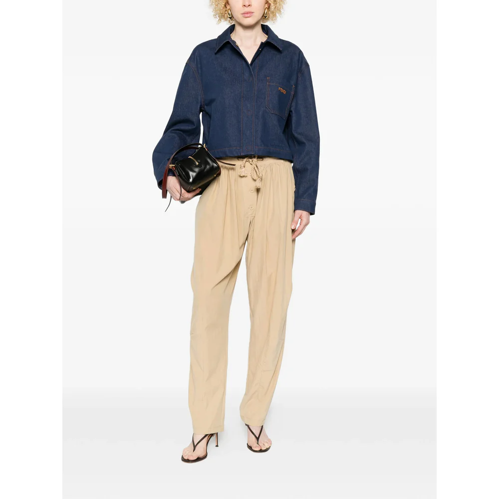 Fendi Blue Jackets - Denim Jackets Women - Image 4