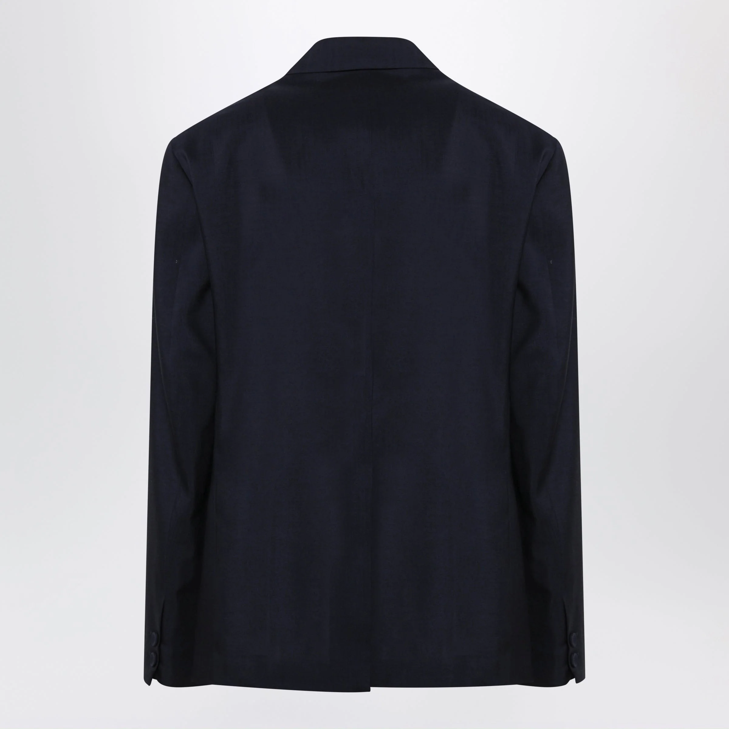 Fendi Dark Blue Wool Jacket Men - Image 2