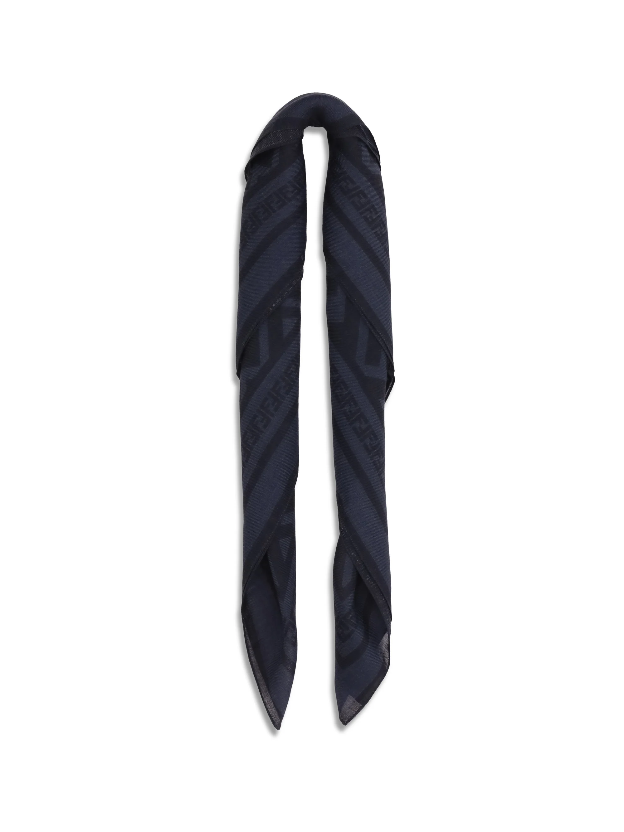 Fendi Men Ff Wool And Silk Scarf - Image 2