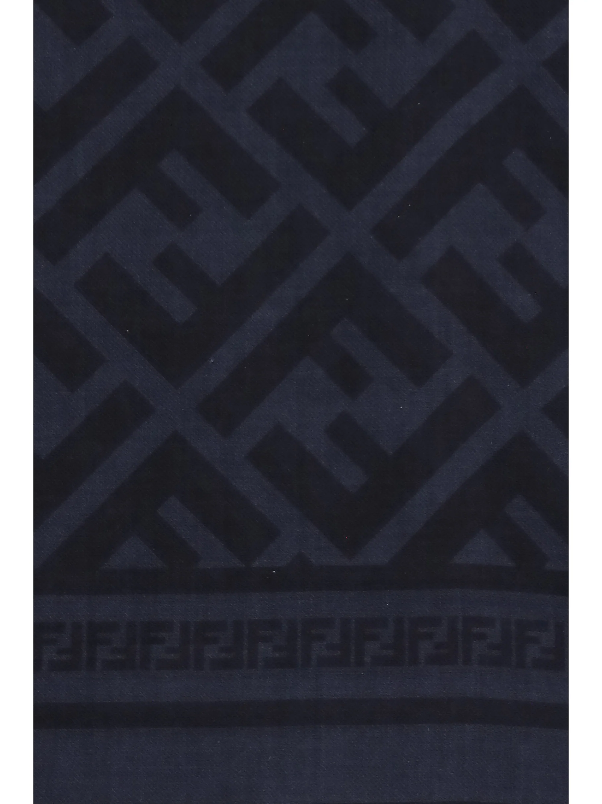 Fendi Men Ff Wool And Silk Scarf - Image 3