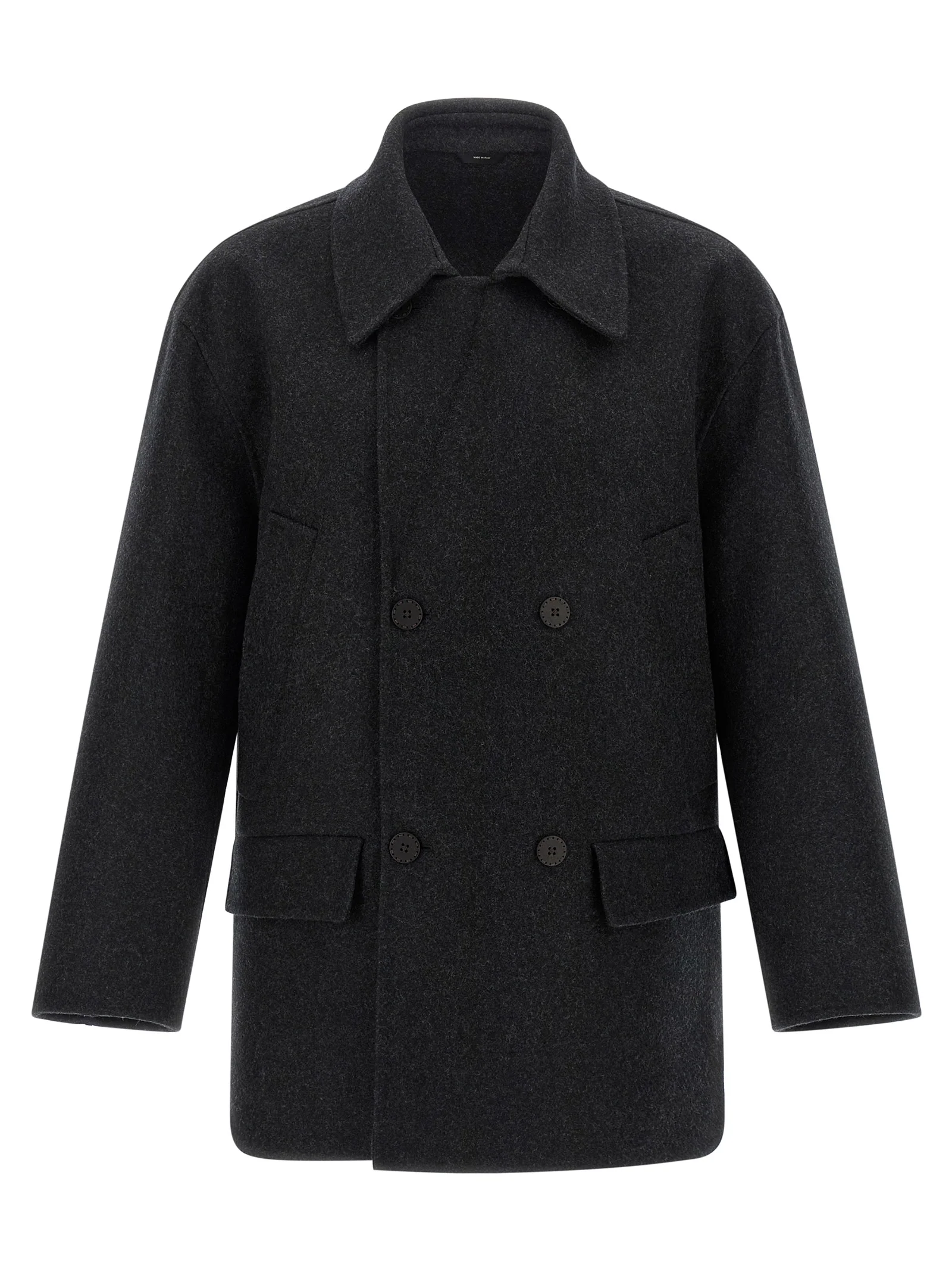 Fendi Men Felt Wool Coat