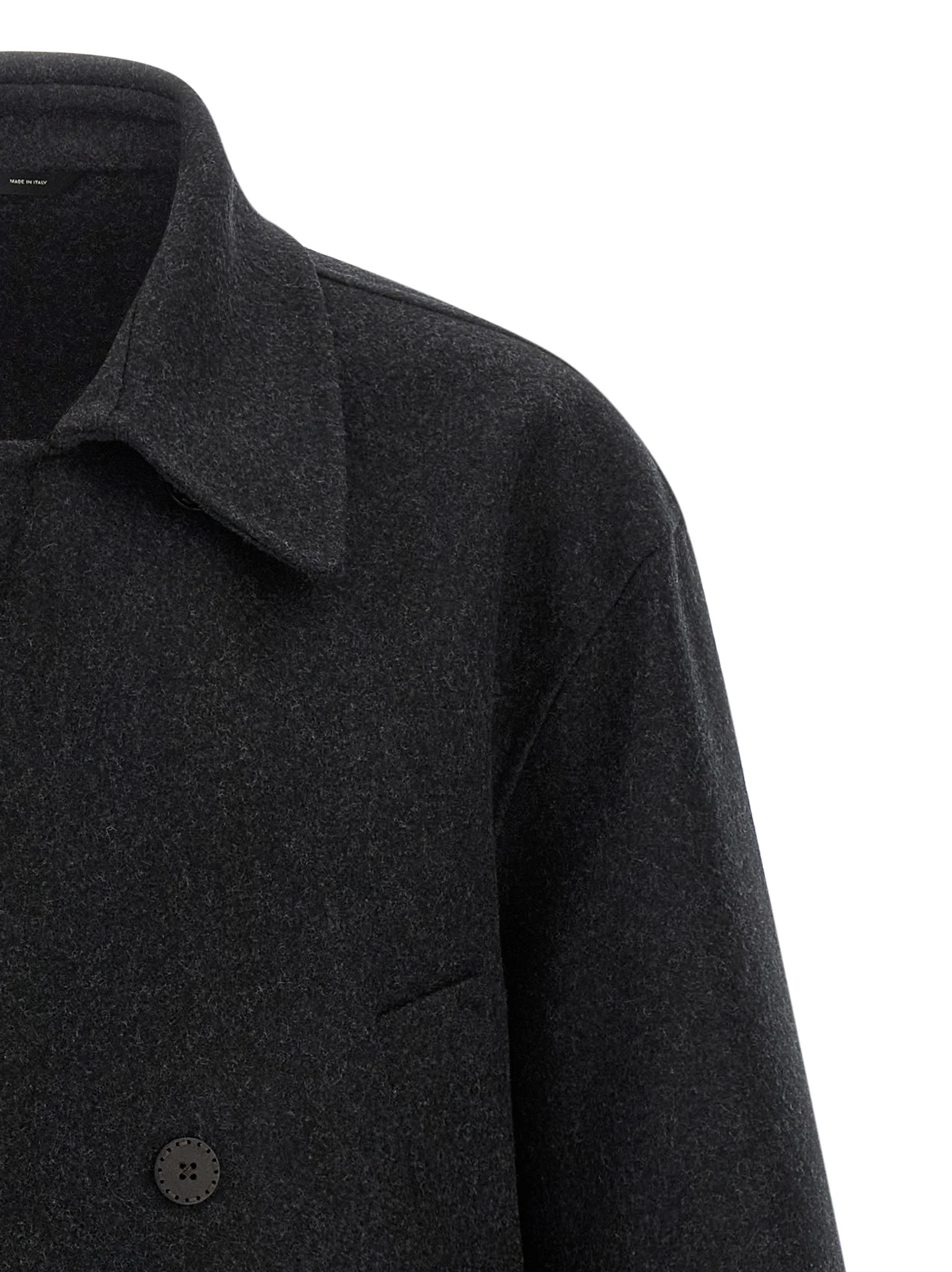 Fendi Men Felt Wool Coat - Image 3
