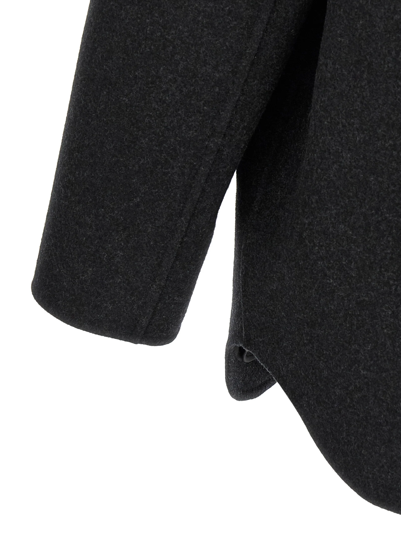 Fendi Men Felt Wool Coat - Image 4