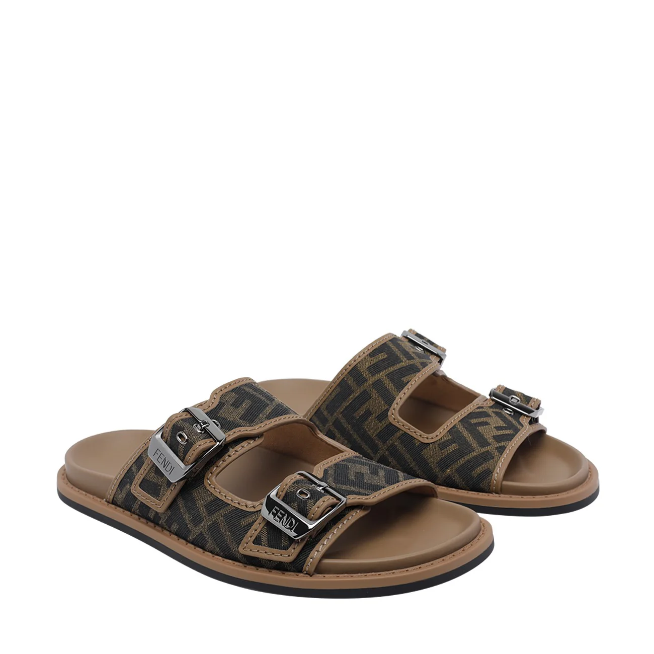 Fendi Men Ff Logo Sandals - Image 2