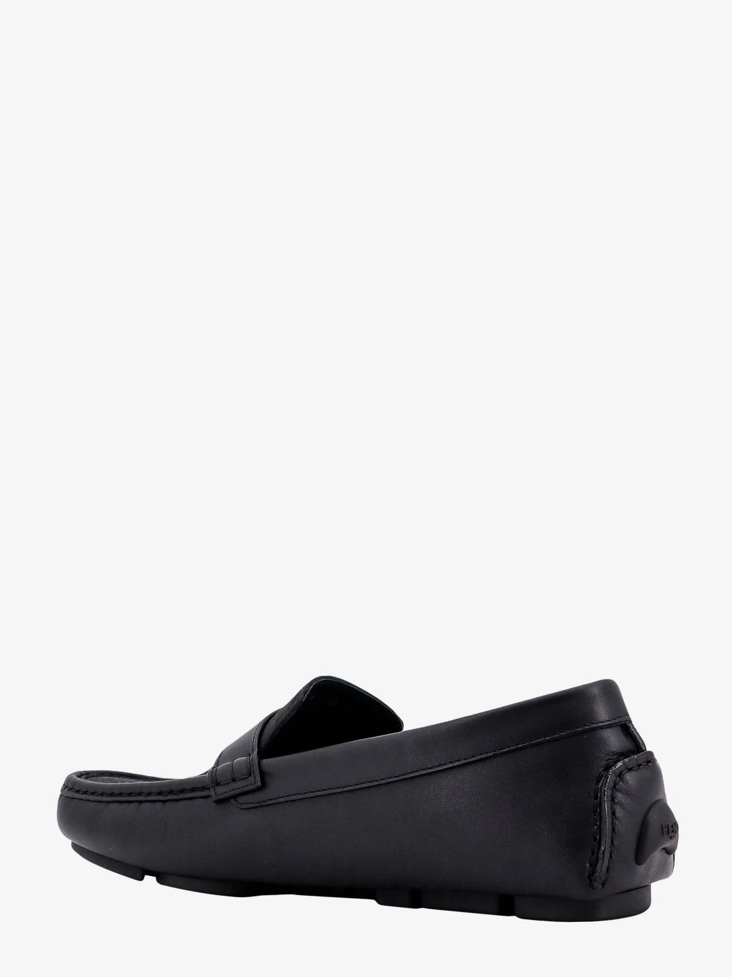 Fendi Men Leather And Canvas Loafers - Image 3