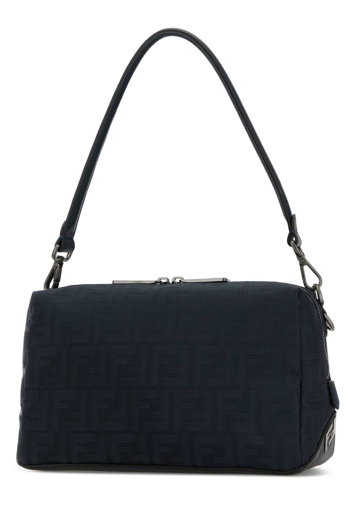 Fendi Men Midnight Blue Canvas Lui Medium Shoulder Bag - Image 2