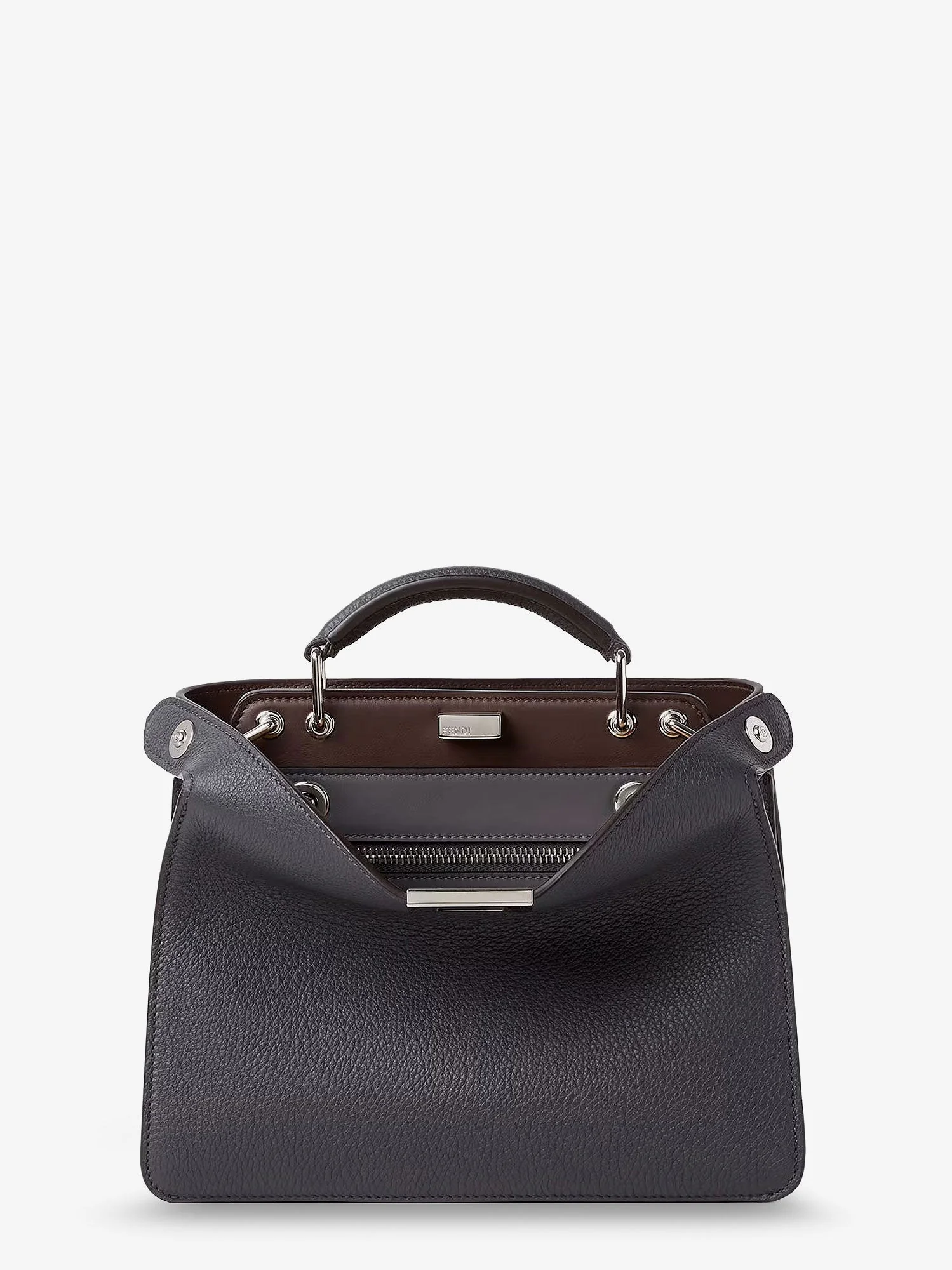 Fendi Men Peekaboo Iseeu Small Leather Crossbody Bag