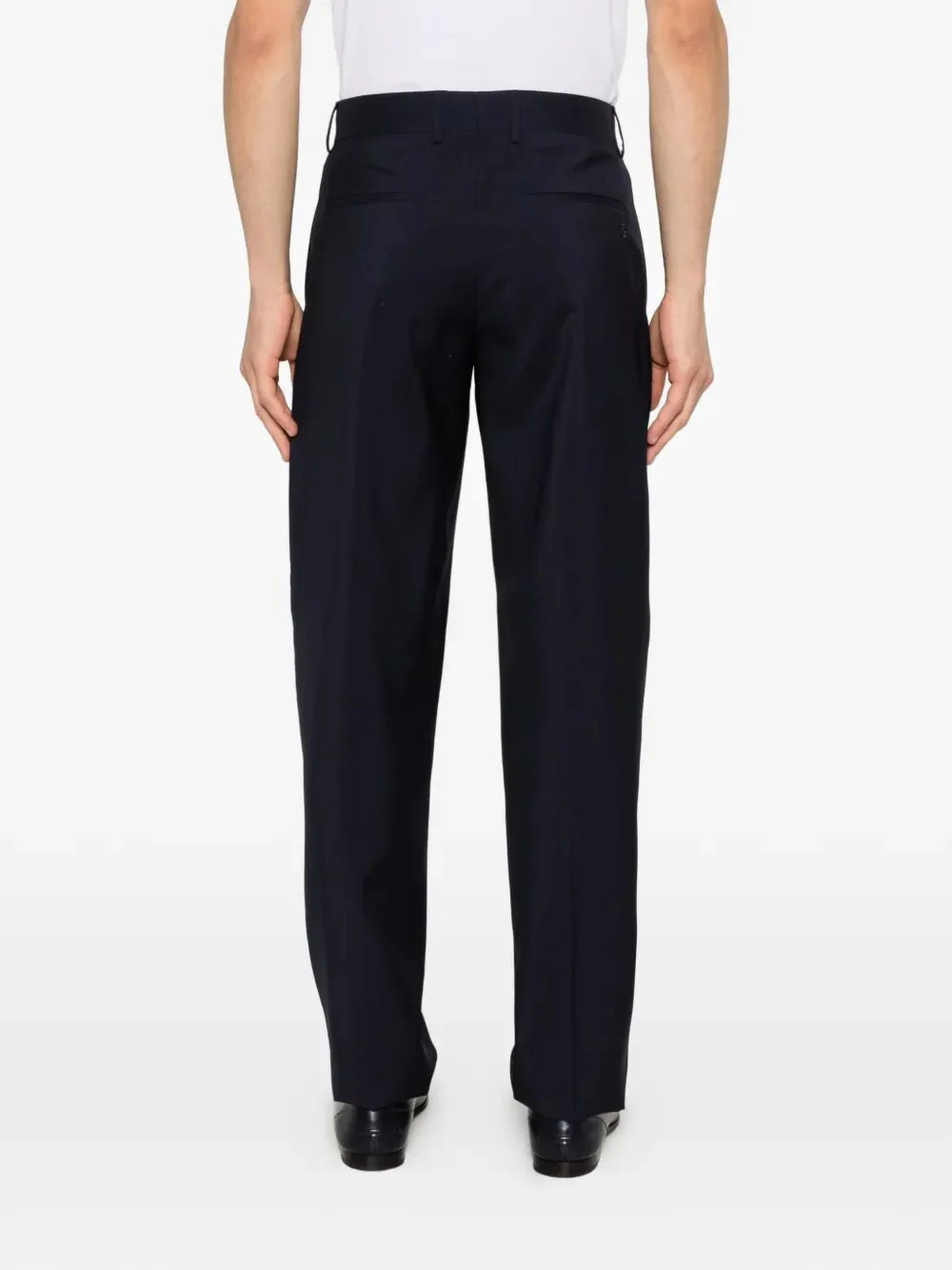 Fendi Men Wool Canvas Tailored Trousers - Image 3