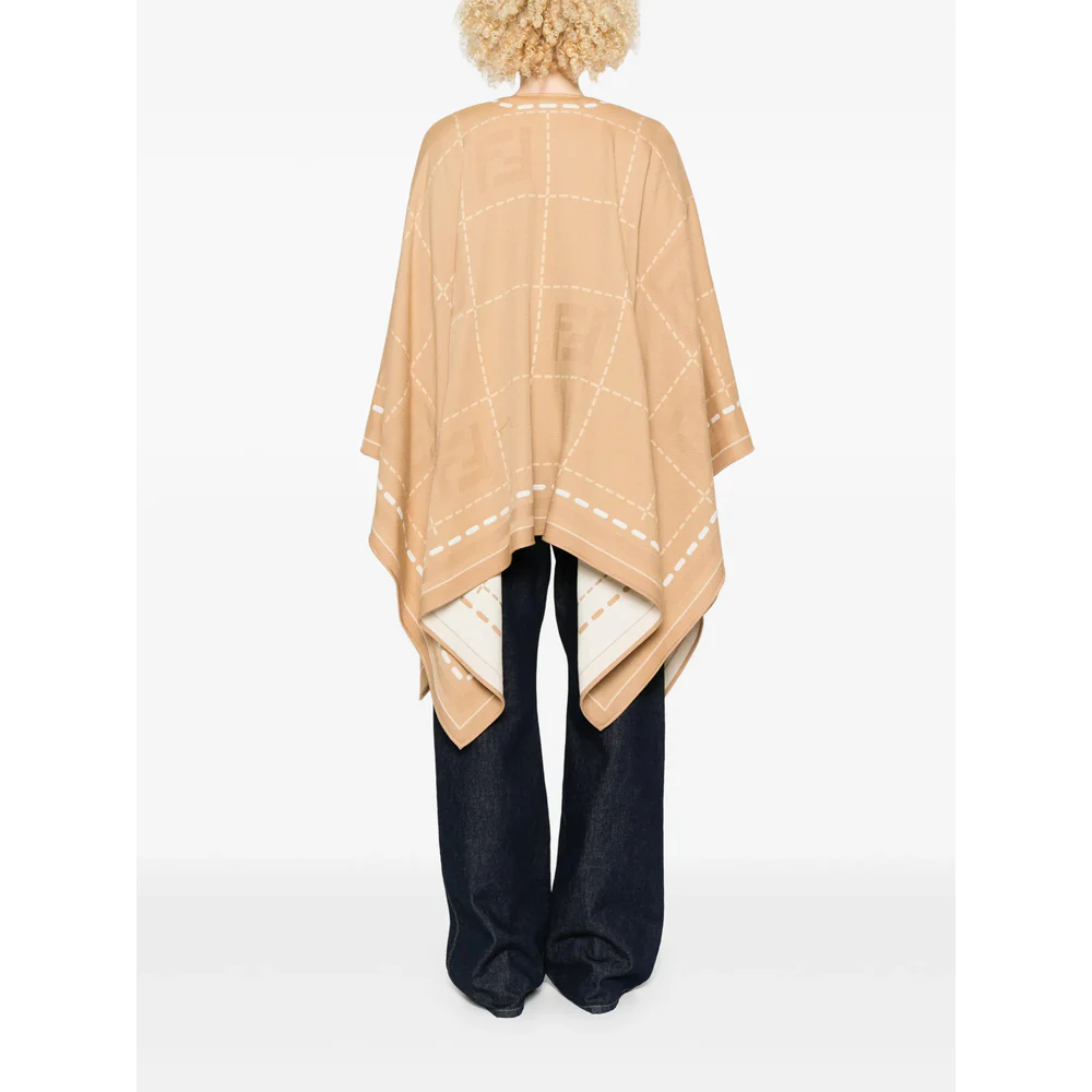 Fendi Neutrals Coats - Capes Women - Image 5