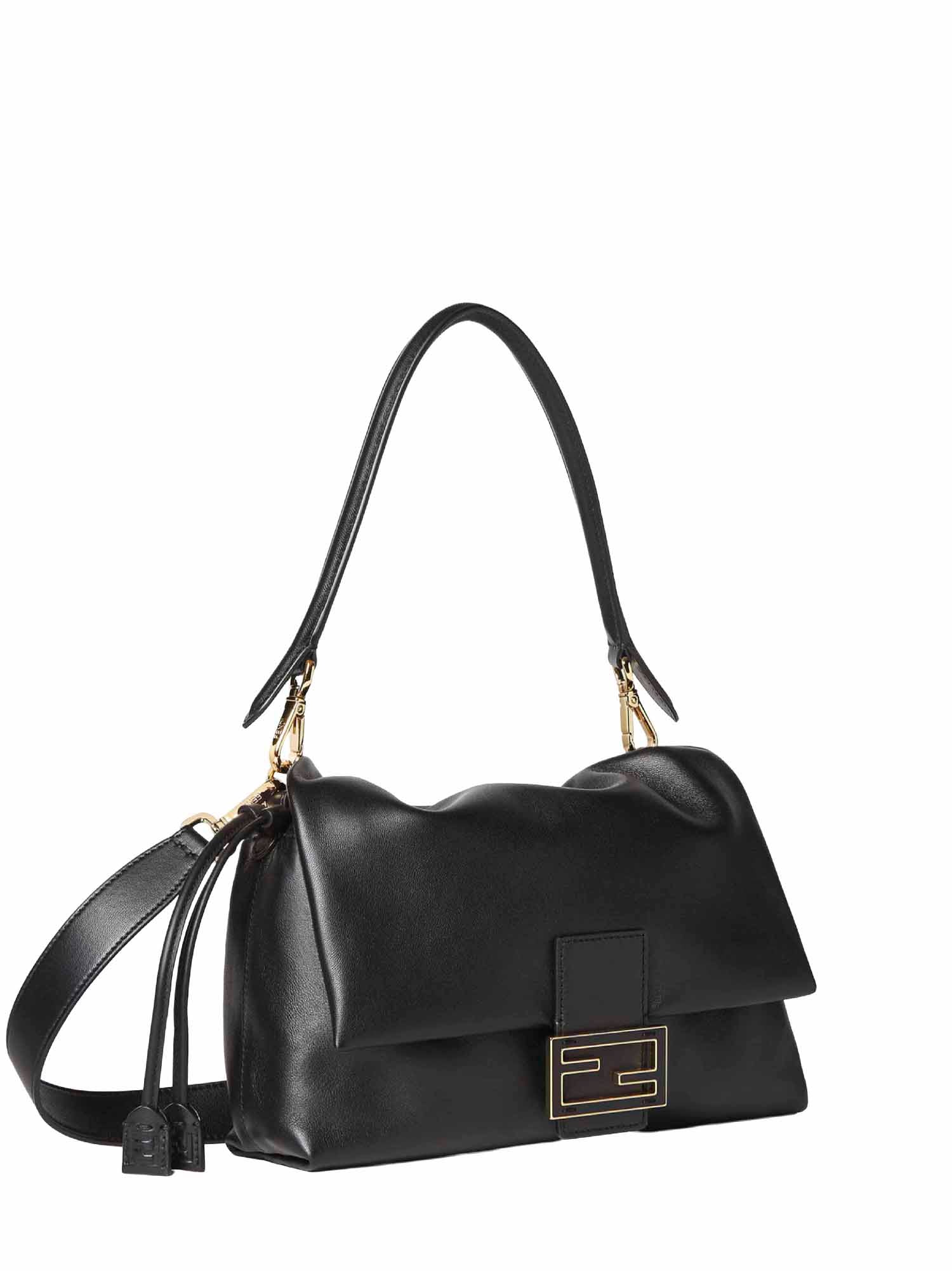 Fendi Women Black Medium Baguette Mamma Bag - Image 2