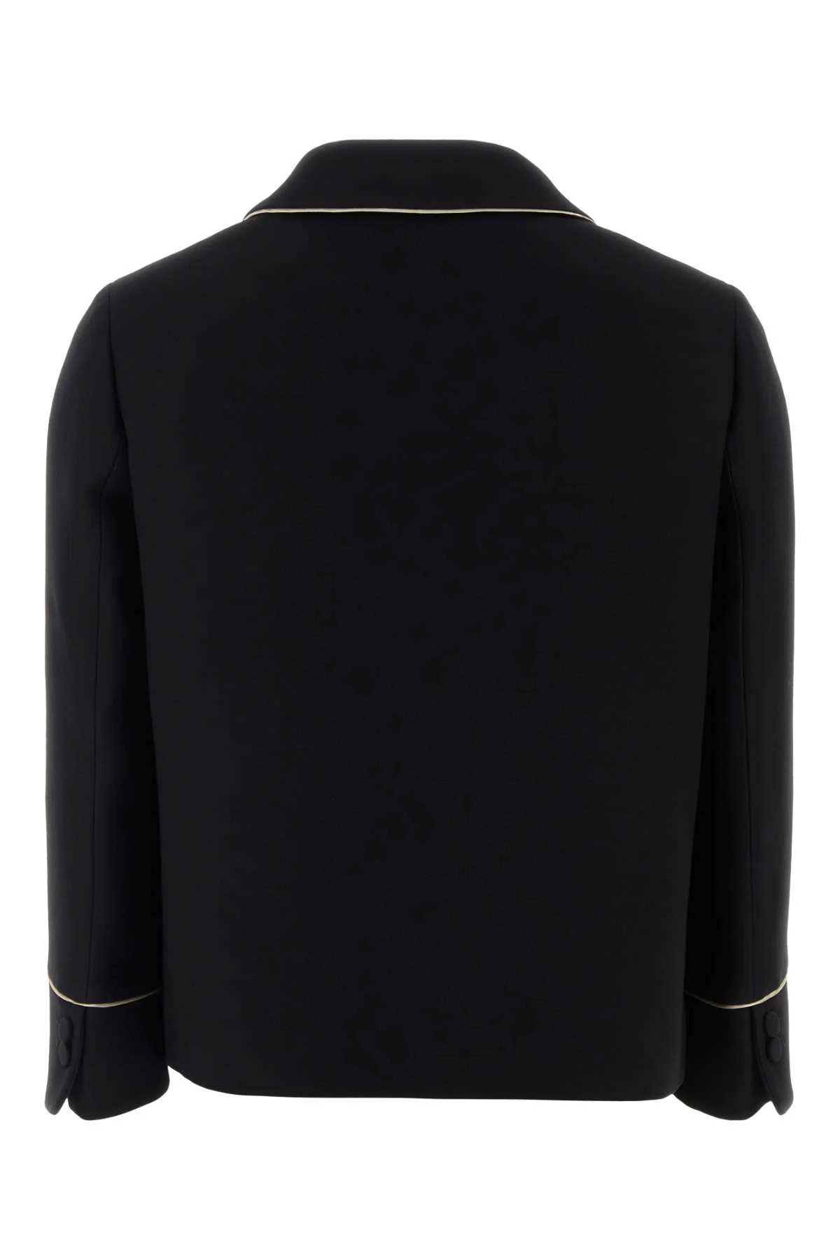 Fendi Women Black Wool Blend Blazer - Image 2