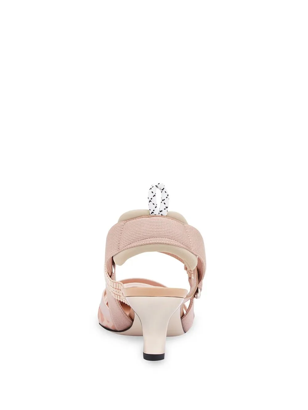 Fendi Women Colibrì Leather And Mesh Slingbacks - Image 3