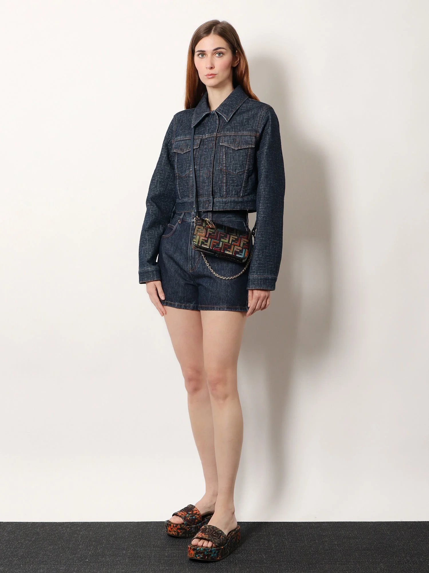 Fendi Women Denim Shorts - Image 2